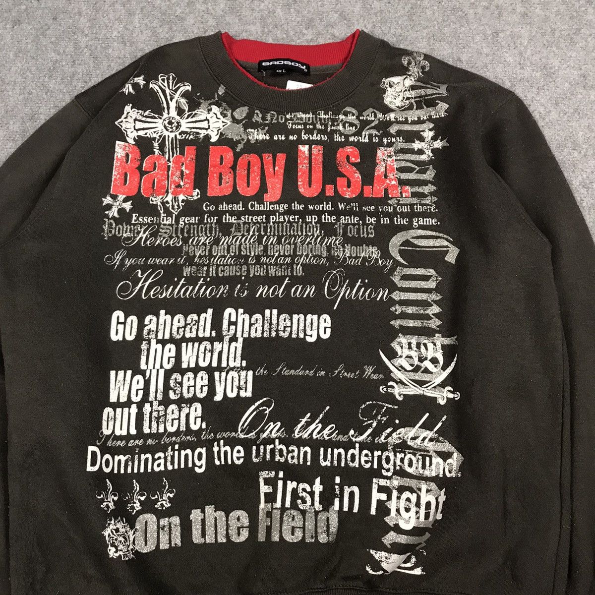 If Six Was Nine × Japanese Brand BADBOY PUNK STYLE JAPAN SWEATSHIRT Size US L / EU 52-54 / 3 - 2 Thumbnail