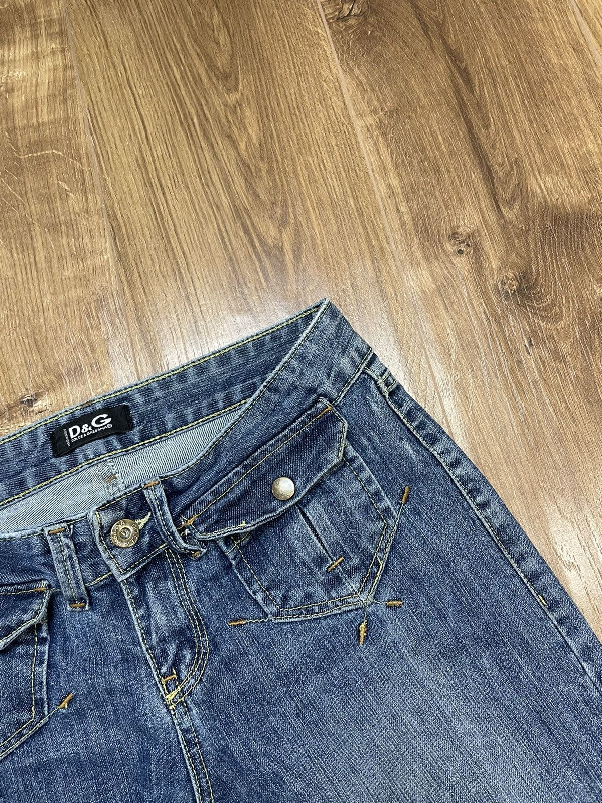 Dolce & Gabbana × Vintage Vintage Dolce&Gabbana Y2K Style Blue Stonewashed Denim Jeans Size US 29 - 11 Thumbnail