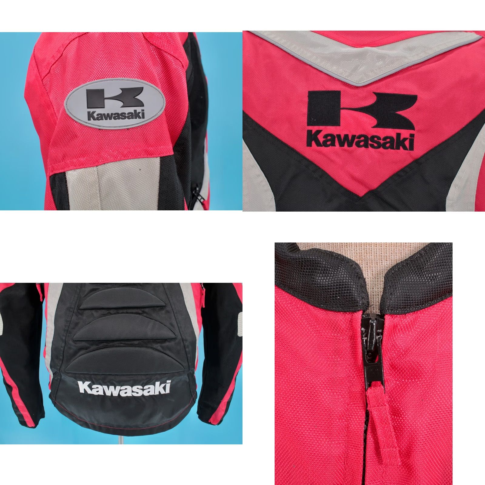 Joe Rocket VINTAGE Kawasaki Motorcycle Jacket Red Black Racing Mens L Y2K Size US L / EU 52-54 / 3 - 8 Thumbnail