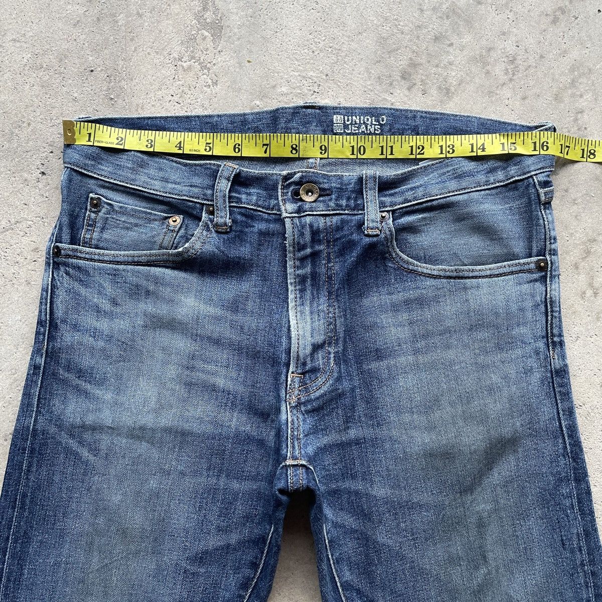 Japanese Brand Vintage Selvedge Japanese Distressed Faded Jeans Denim Pants Size US 33 - 5 Thumbnail