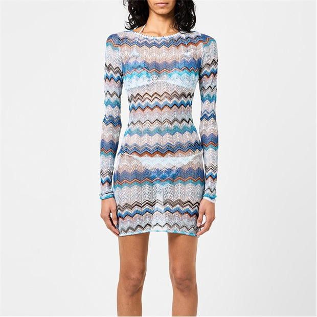 Missoni o1g2r1mq1124 Mini Dresse in Multicolor Size M / US 6-8 / IT 42-44 - 3 Thumbnail