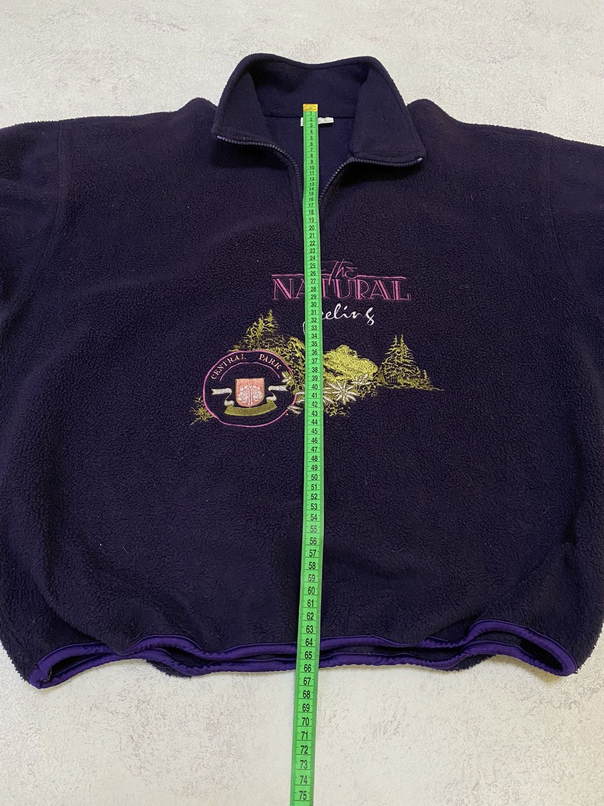Sergio Tacchini Vintage Sergio Tacchini Purple Fleece Jacket Size US L / EU 52-54 / 3 - 11 Thumbnail
