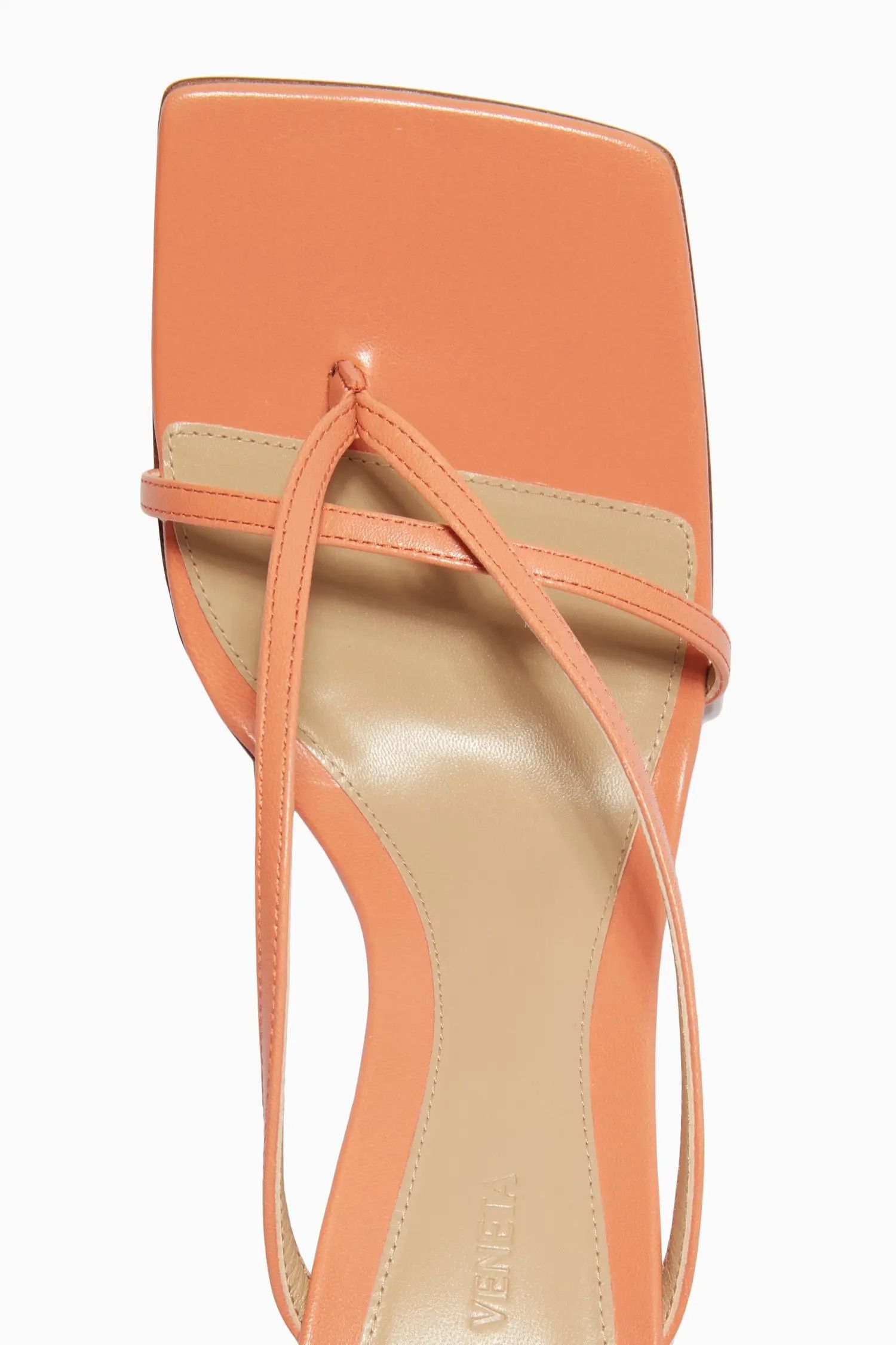 Bottega Veneta o1n1vont1124 Stretch Strap Sandals in Orange Size US 10.5 / IT 40.5 - 6 Thumbnail