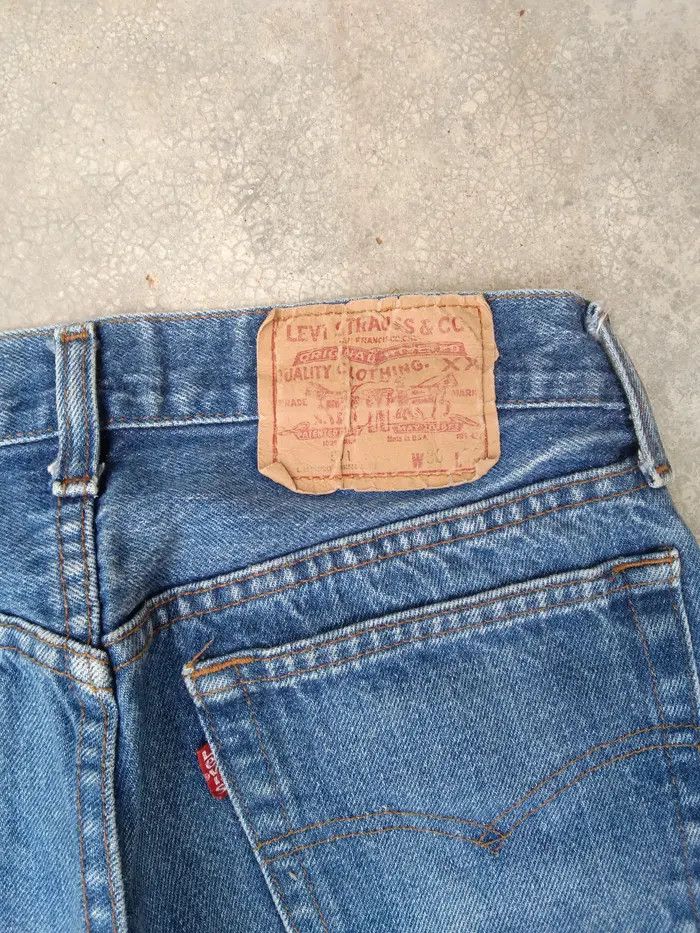 Levi's × Vintage 80s Vintage Levis 501 Made In USA Denim Jeans 28x32 Size US 28 / EU 44 - 3 Thumbnail