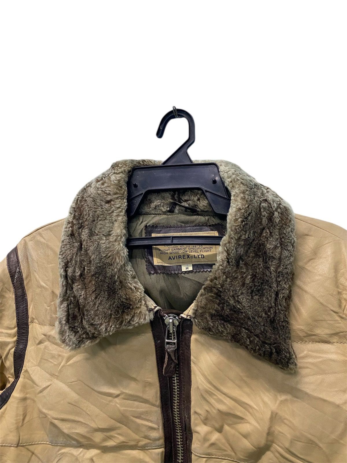 Avirex Vintage AVIREX leather jacket sheepskin Size US M / EU 48-50 / 2 - 2 Thumbnail
