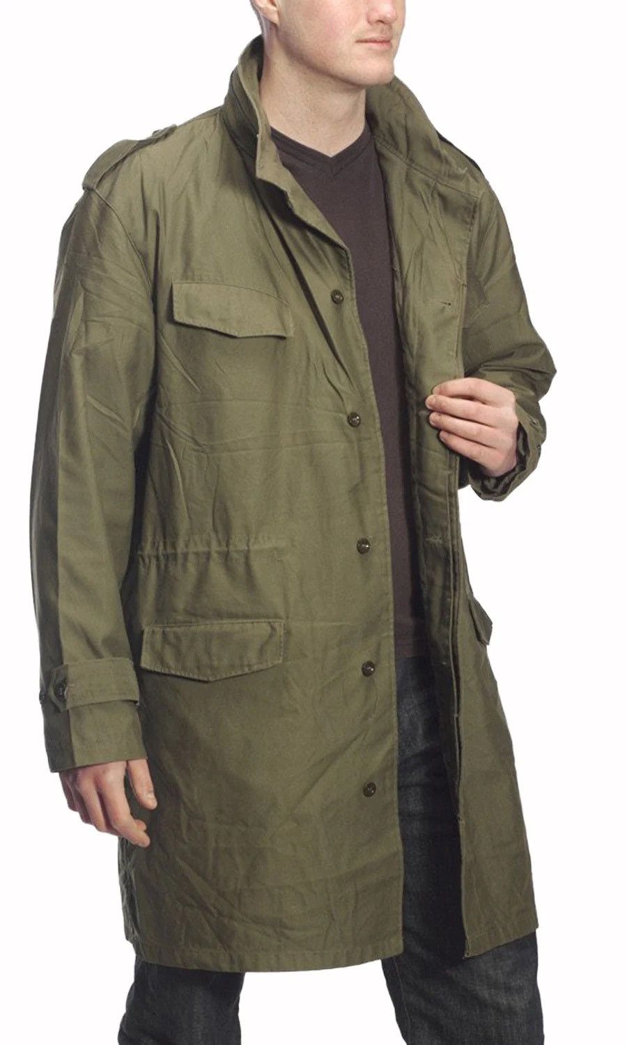 Vintage 🔥 Belgian Army Parka M87 Olive Coat - M Size US M / EU 48-50 / 2 - 1 Thumbnail