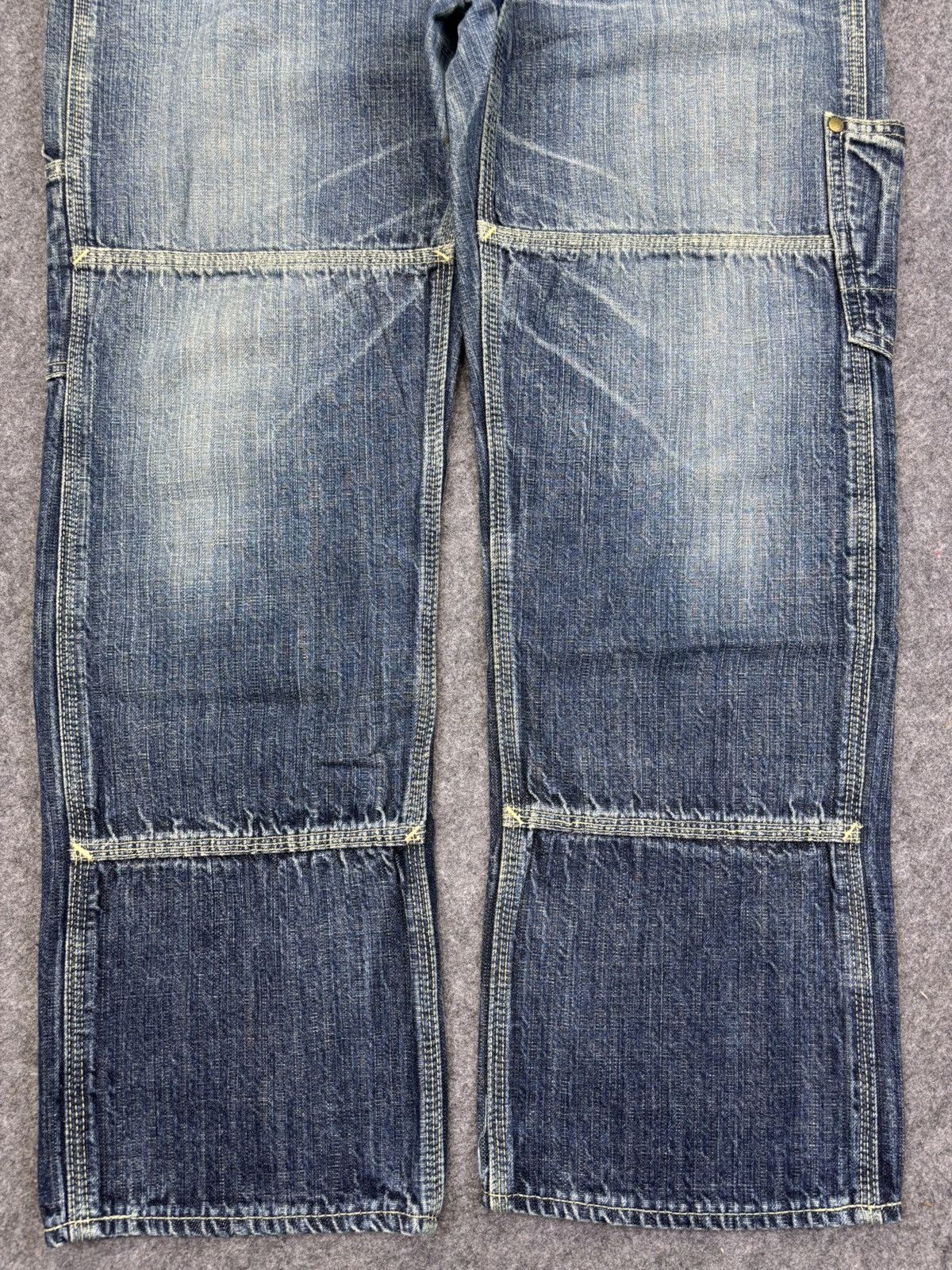 Japanese Brand 💥DOUBLE KNEE💥MEDICAL BRANCH Japan Carpenter Jeans F794 Size US 33 - 4 Thumbnail