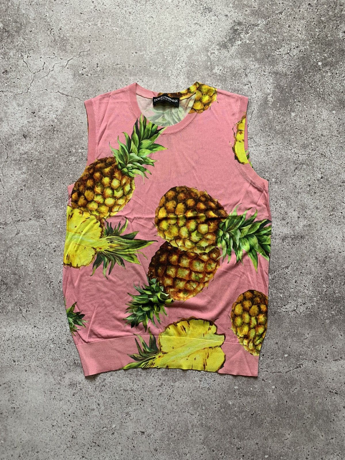 Dolce & Gabbana Rare Dolce & Gabbana Pineapple Tunk Top Size US S / EU 44-46 / 1 - 1 Thumbnail