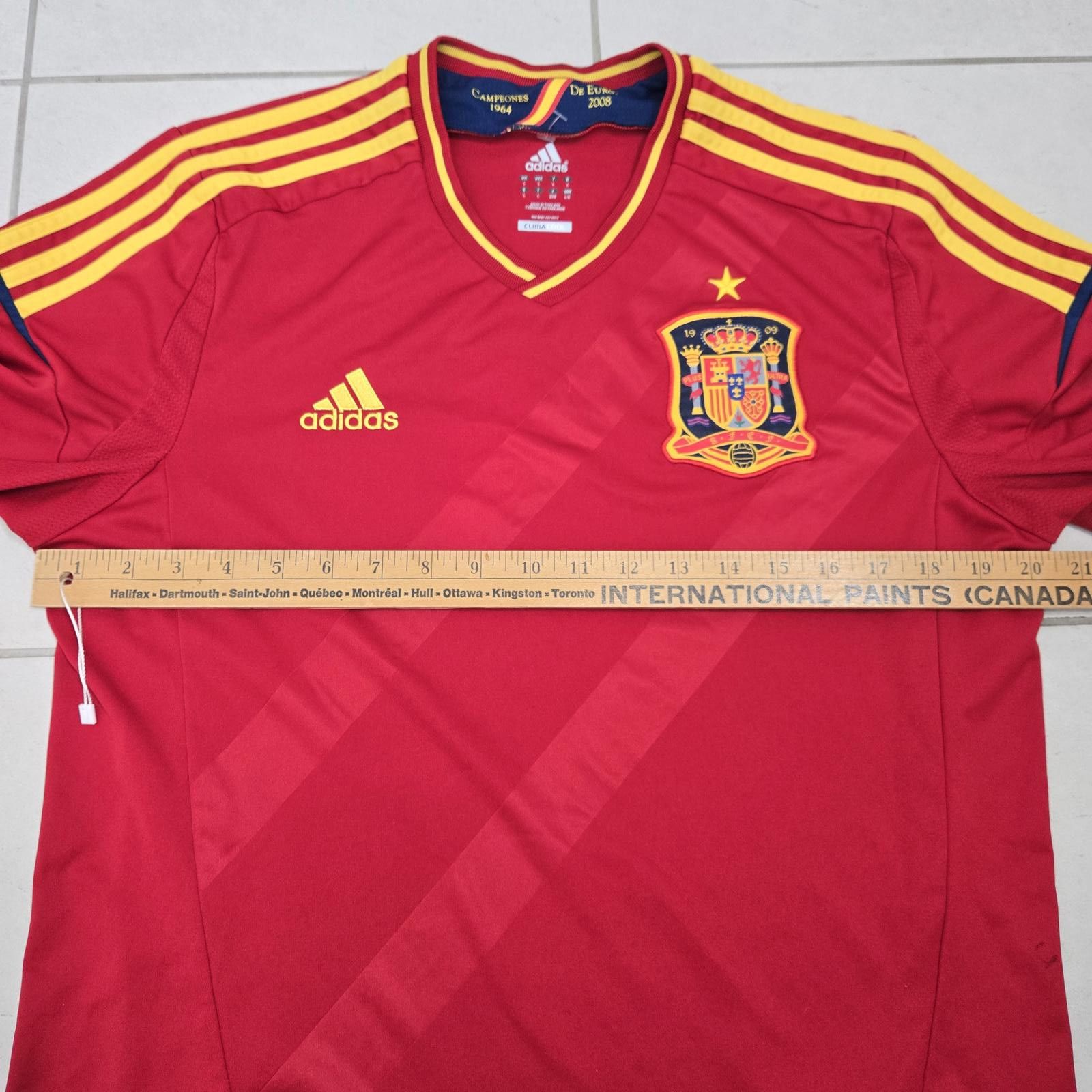 Adidas Adidas Spain 2012 Home Football Jersey Size US L / EU 52-54 / 3 - 8 Thumbnail