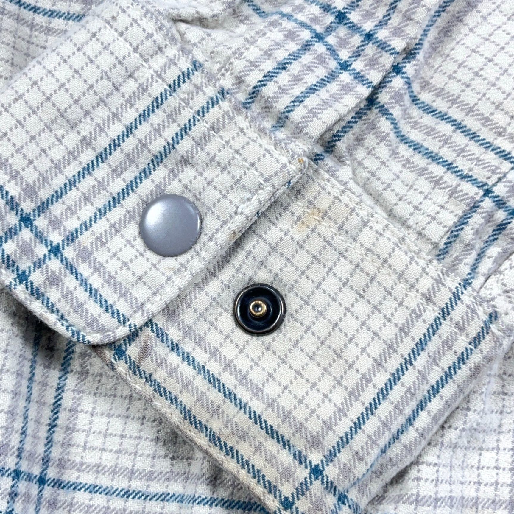 Howler Brothers VINTAGE Howler Bros Flannel Shirt Men Medium Tan Blue Plaid Snap Button Hiking Camp Size US M / EU 48-50 / 2 - 5 Thumbnail