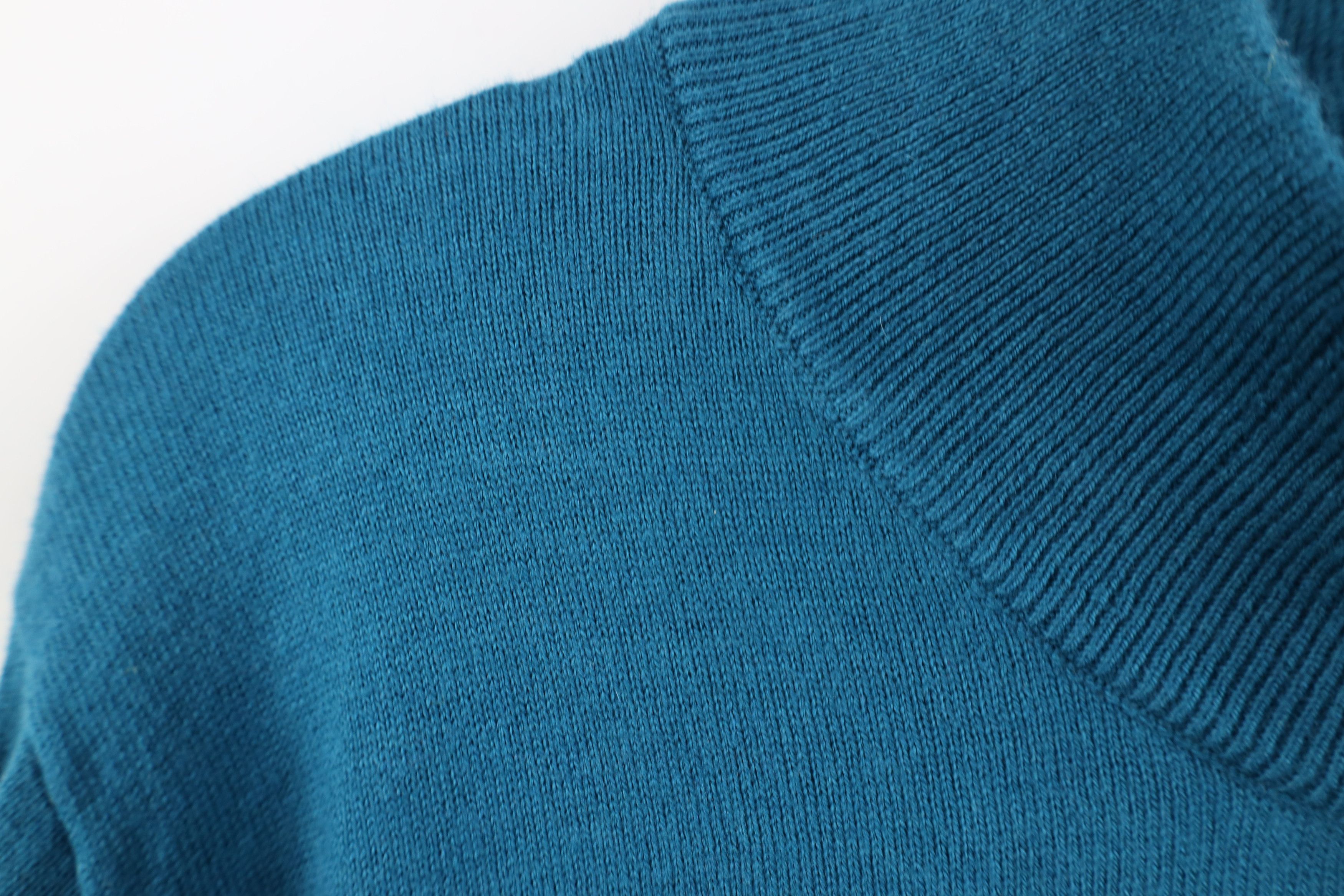 L.L. Bean Vintage LL Bean Cotton Cashmere Ribbed Knit 1/4 Zip Sweater Size US L / EU 52-54 / 3 - 4 Thumbnail
