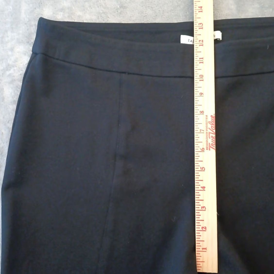 Vintage Zac & Rachel Cropped Pants Womens XL Black Flare Pull On Stretch 38x25.5 Size 40" / US 18 - 4 Thumbnail