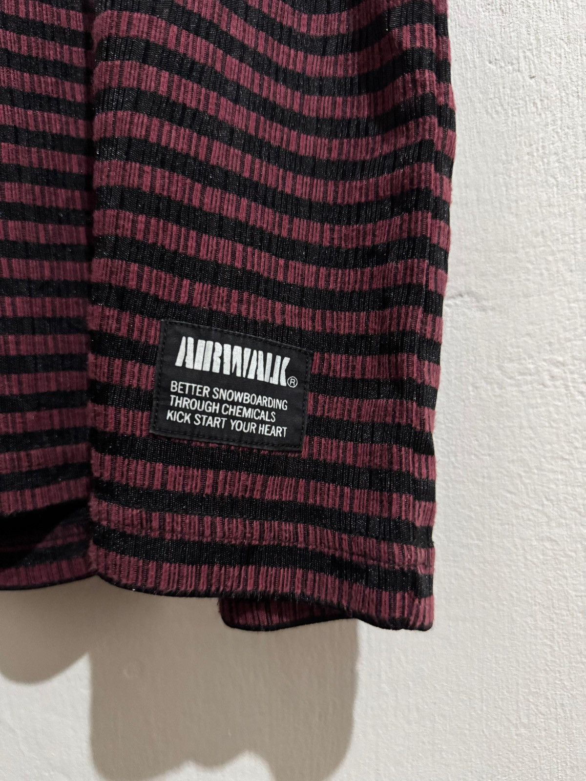Hysteric Glamour × If Six Was Nine × Japanese Brand Air walk ifsixwasnine y2k stripe tshirt Size US L / EU 52-54 / 3 - 4 Thumbnail
