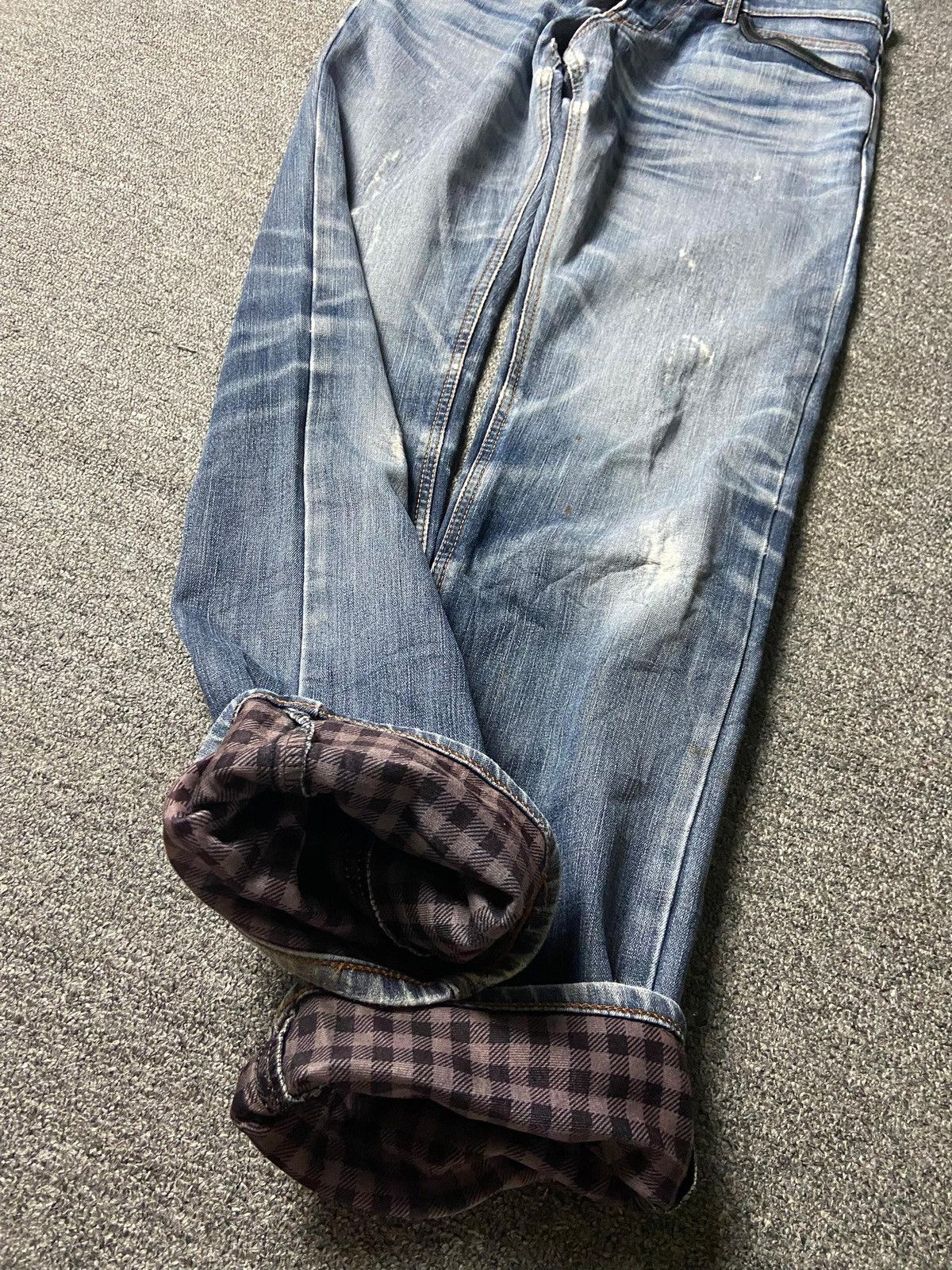 Edwin Edwin Edge Of Blue Distressed Denim Jeans (139) Size US 32 / EU 48 - 7 Thumbnail