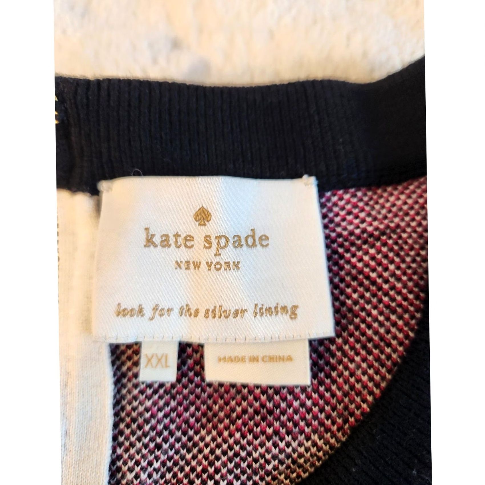 Vintage VINTAGE Kate Spade New York Windowpane Check Sweater Dress Womens XXL Geometric Knit Black Crew Neck Zipper Back 60s Inspired Size XXL / US 16-18 / IT 52-54 - 2 Thumbnail