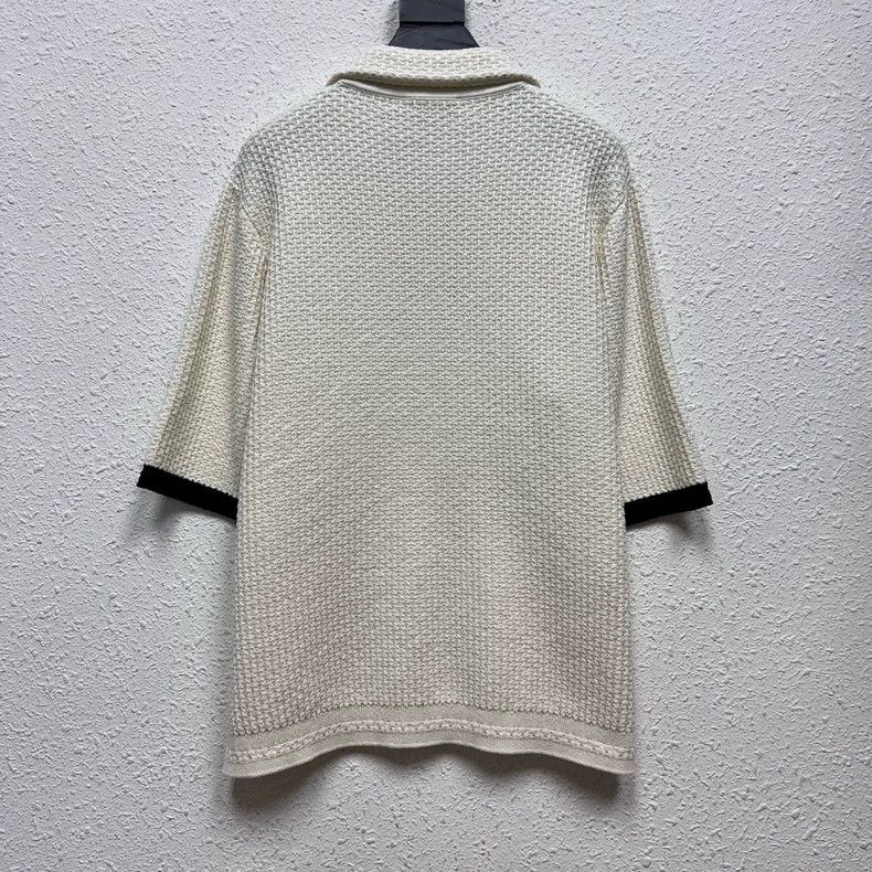 Chanel Chanel 24P Xiaoxiangfeng polo knitted short-sleeved shirt Size S / US 4 / IT 40 - 2 Thumbnail