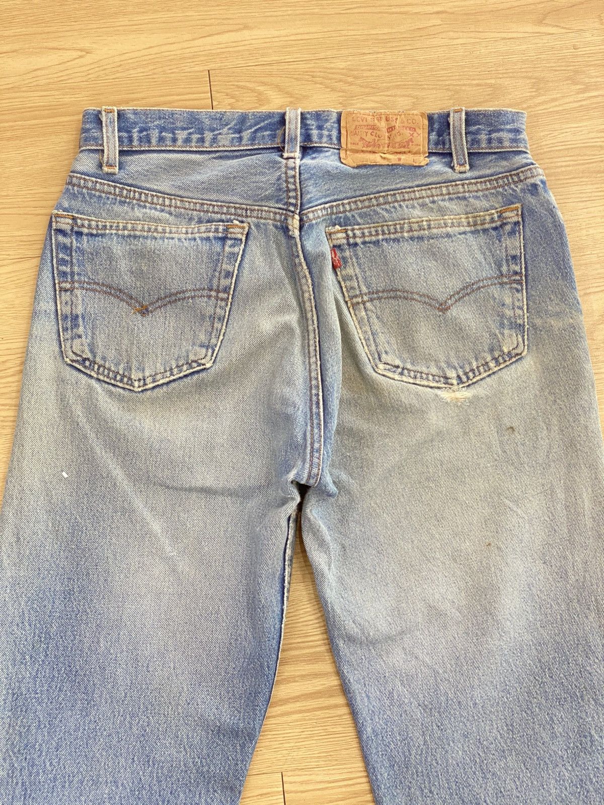 Levi's Vintage Clothing Vintage 90s Levis 501 Mud Wash Faded Distressed Style Jeans Size US 31 - 4 Thumbnail