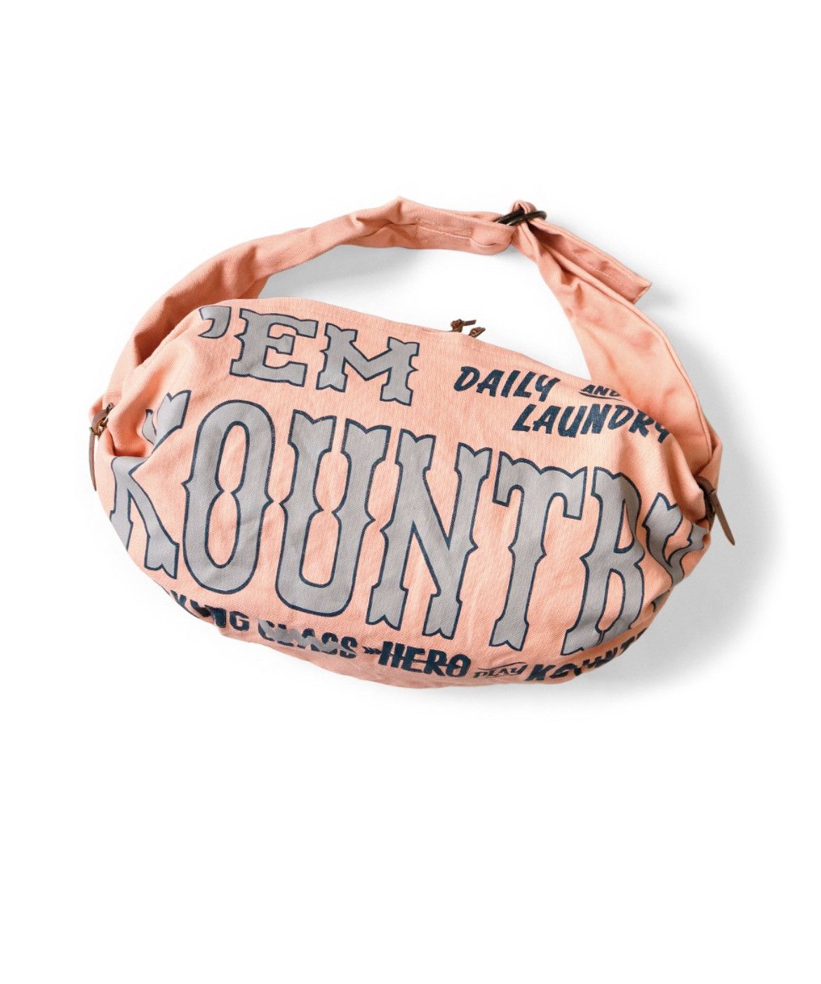 image of Kapital No. 6 Canvas Snuffkin Bag Kountrypt in Light Pink, Men's