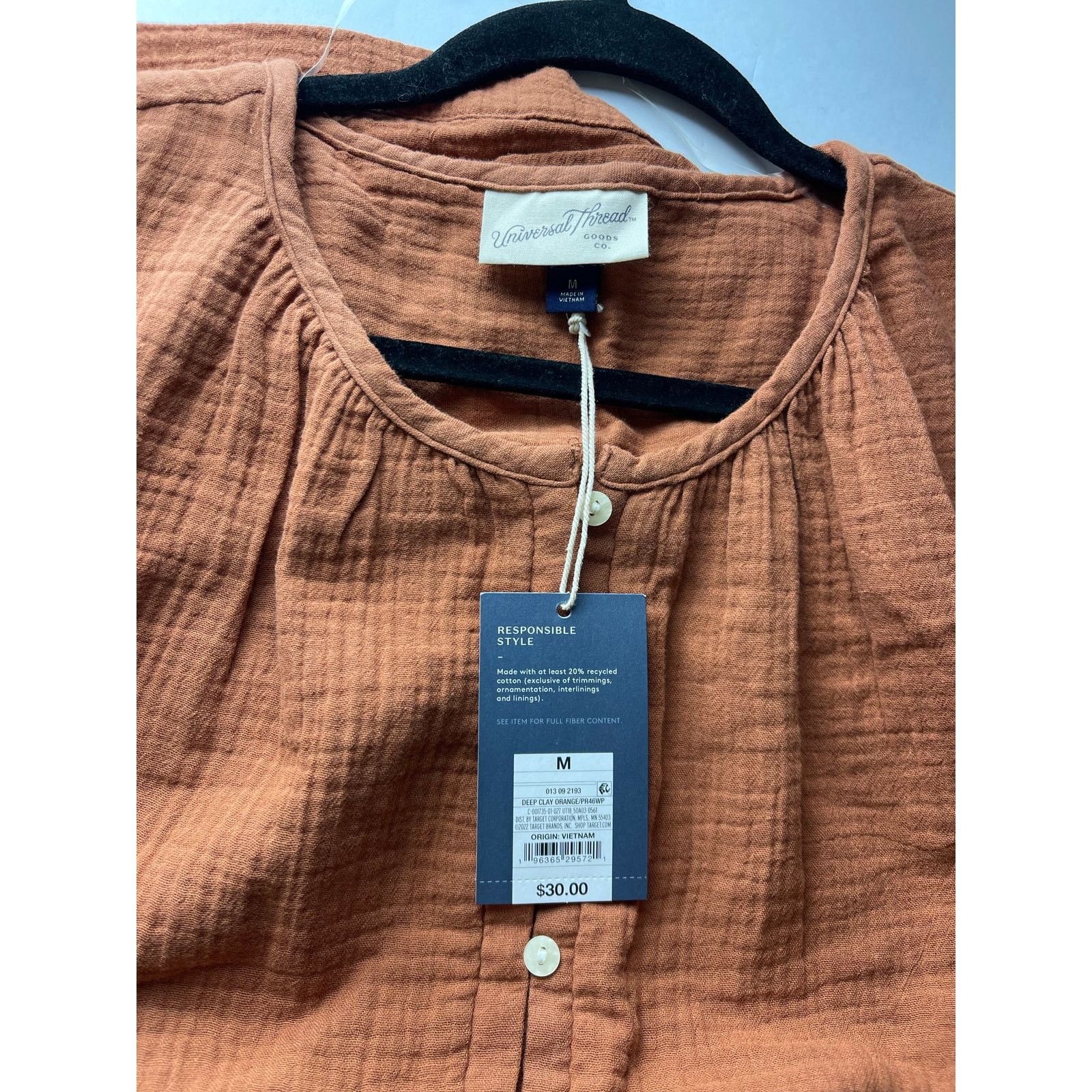 Other Women's Universal Thread Rust Balloon Sleeve Shirtdress - M Size M / US 6-8 / IT 42-44 - 10 Thumbnail