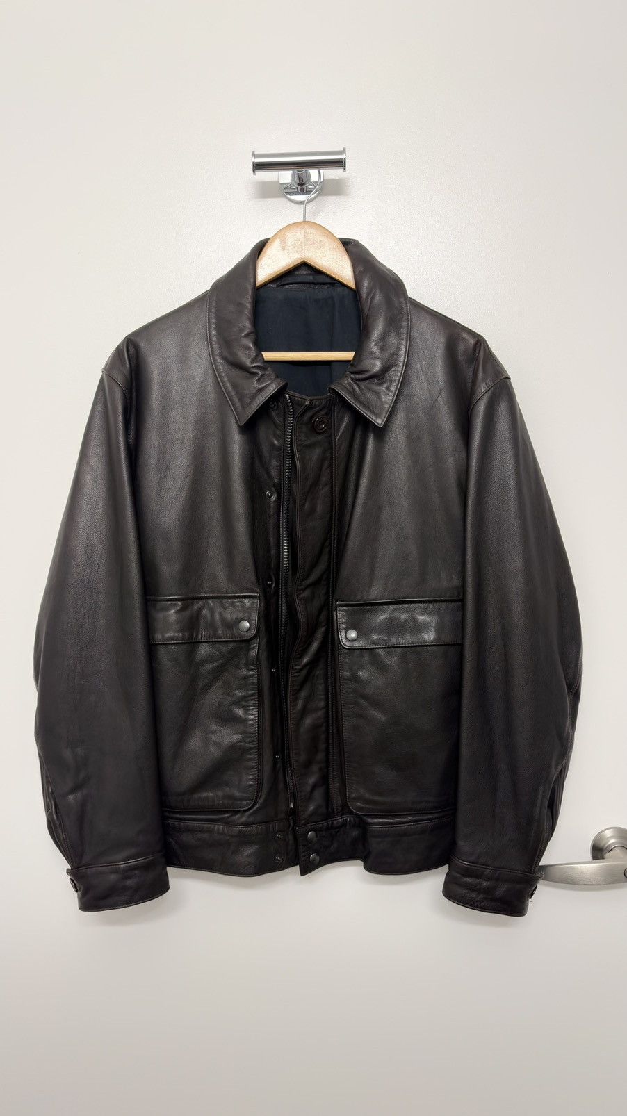 Lemaire Lemaire fw14 leather blouson Size US M / EU 48-50 / 2 - 2 Thumbnail