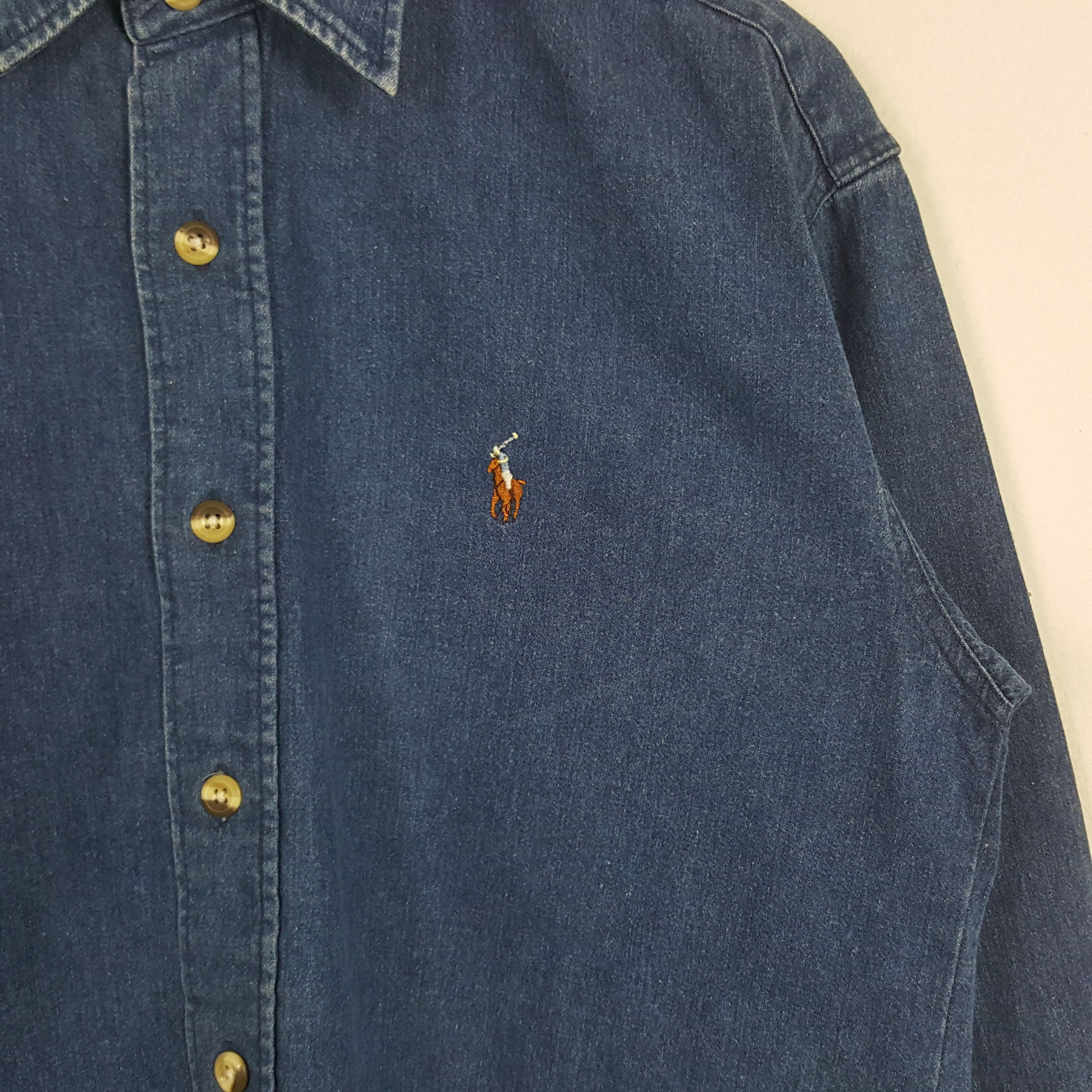 Polo Ralph Lauren × Vintage Vintage Polo by Ralph Lauren American Shirt Button Up Size US L / EU 52-54 / 3 - 2 Thumbnail
