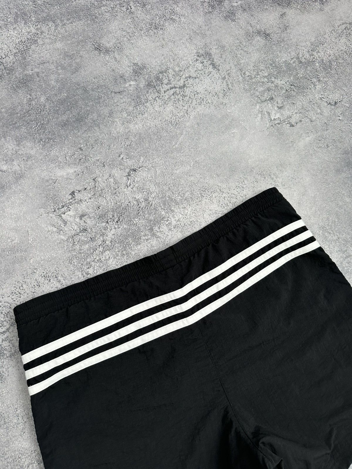 Adidas Vintage 90s Adidas Swim Shorts Black White Striped Swimwear Size US 30 / EU 46 - 16 Thumbnail