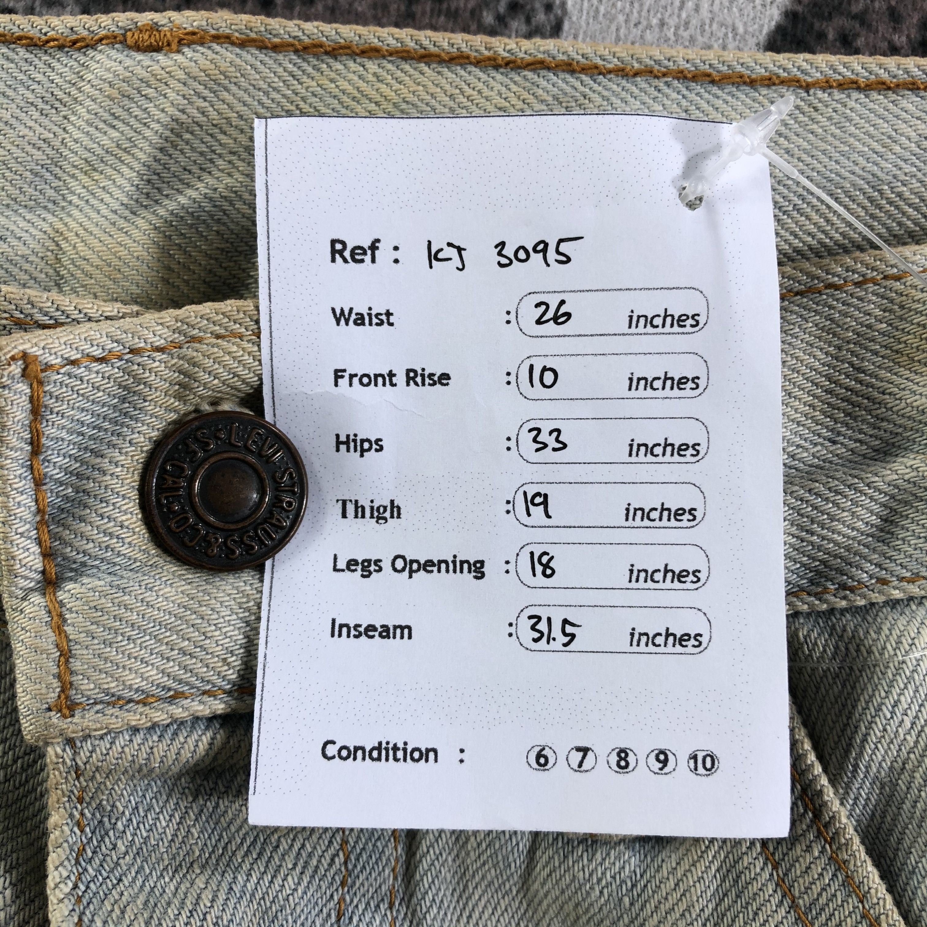 Levi's Vintage Levis 517 Jeans Dirty Wash Denim KJ3095 Size US 26 / EU 42 - 10 Thumbnail