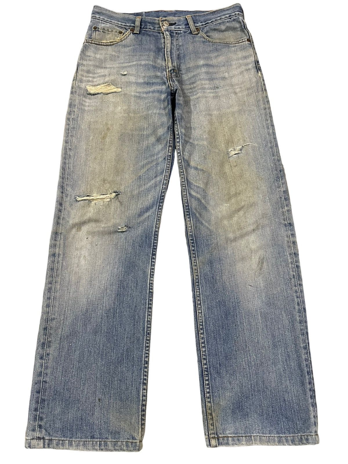 image of Distressed Denim x Levis Vintage 90's Levis 533 Blue Wash Distressed Baggy Jeans, Men's (Size 31)