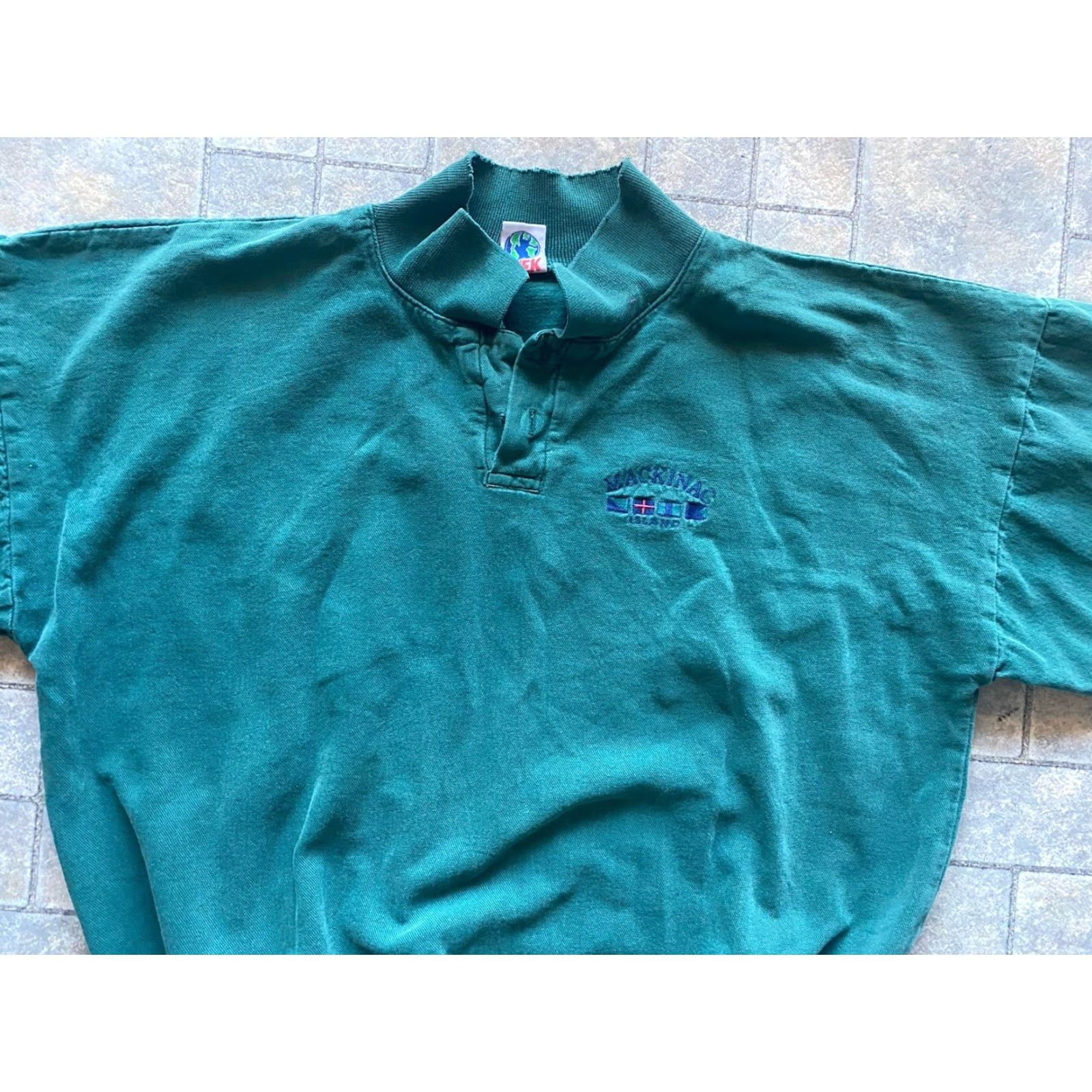 Vintage VINTAGE Wek Sweatshirt Green Size 3 Men’s Long Sleeve Pullover No Buttons Mackinac Island Size US S / EU 44-46 / 1 - 4 Thumbnail
