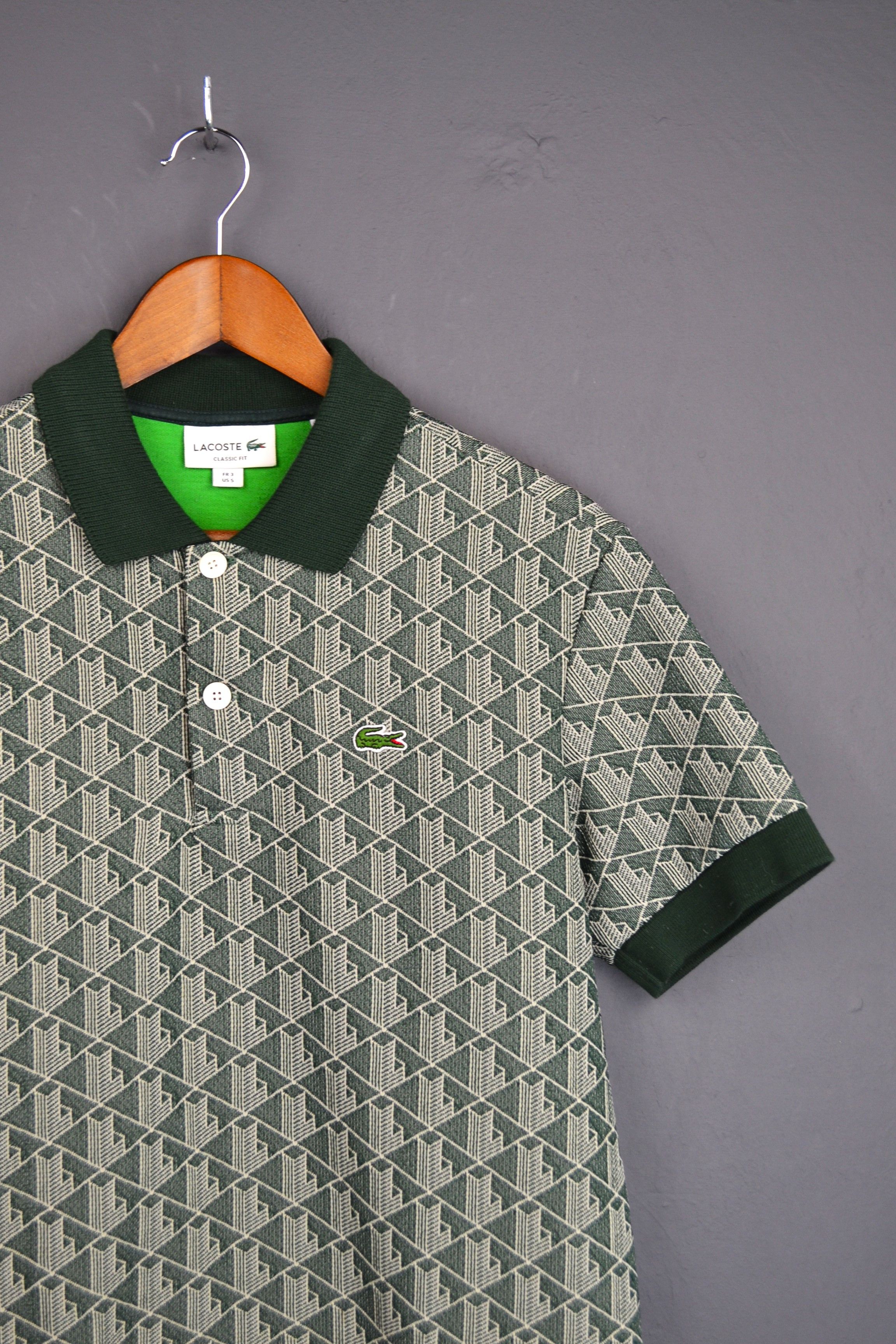 Lacoste Lacoste Classic Fit Monogram Polo Shirt 3 FR size S Size US S / EU 44-46 / 1 - 1 Thumbnail