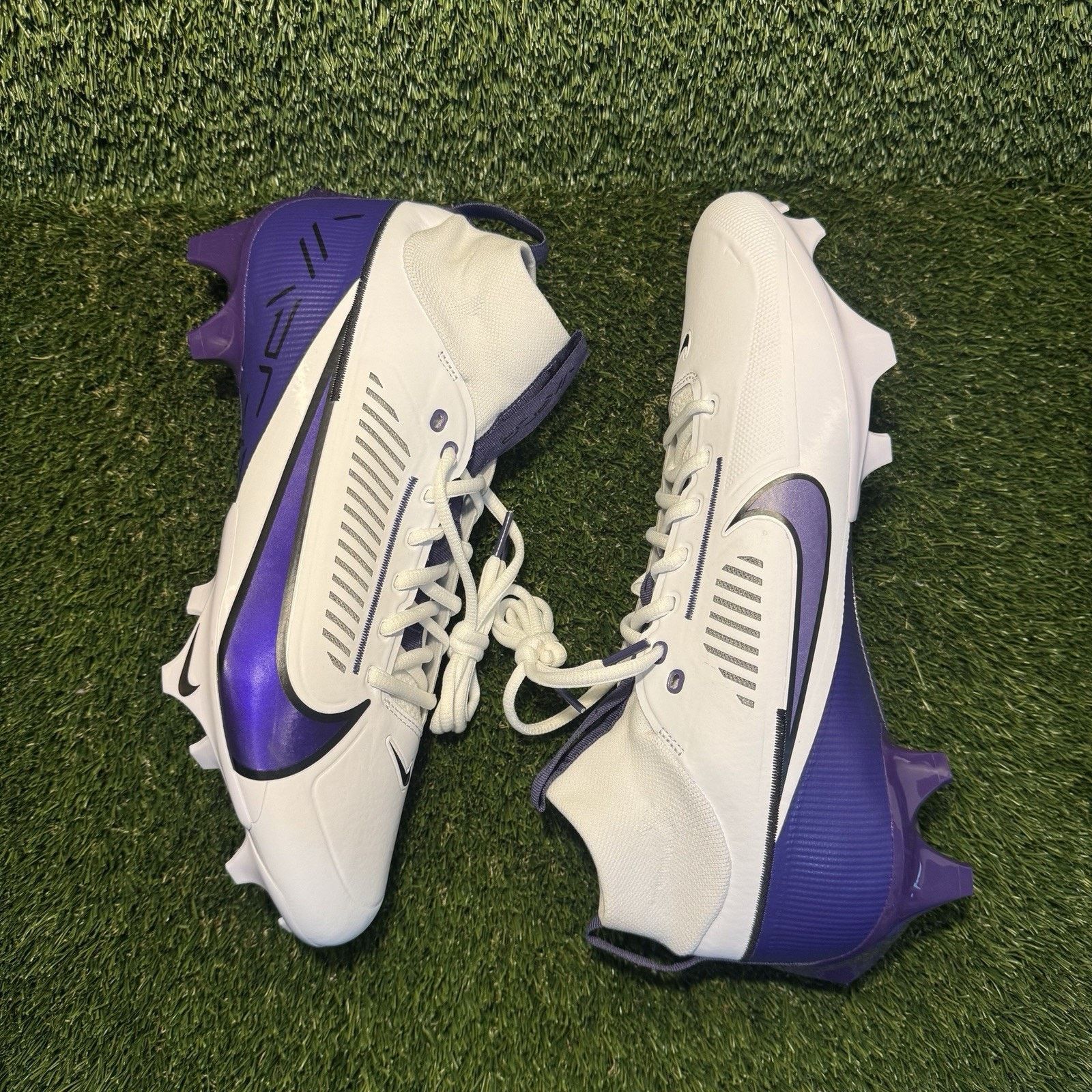 Nike Size 11 - Nike Vapor Edge Pro 360 2 Cleats White Purple Size US 11 / EU 44 - 3 Thumbnail