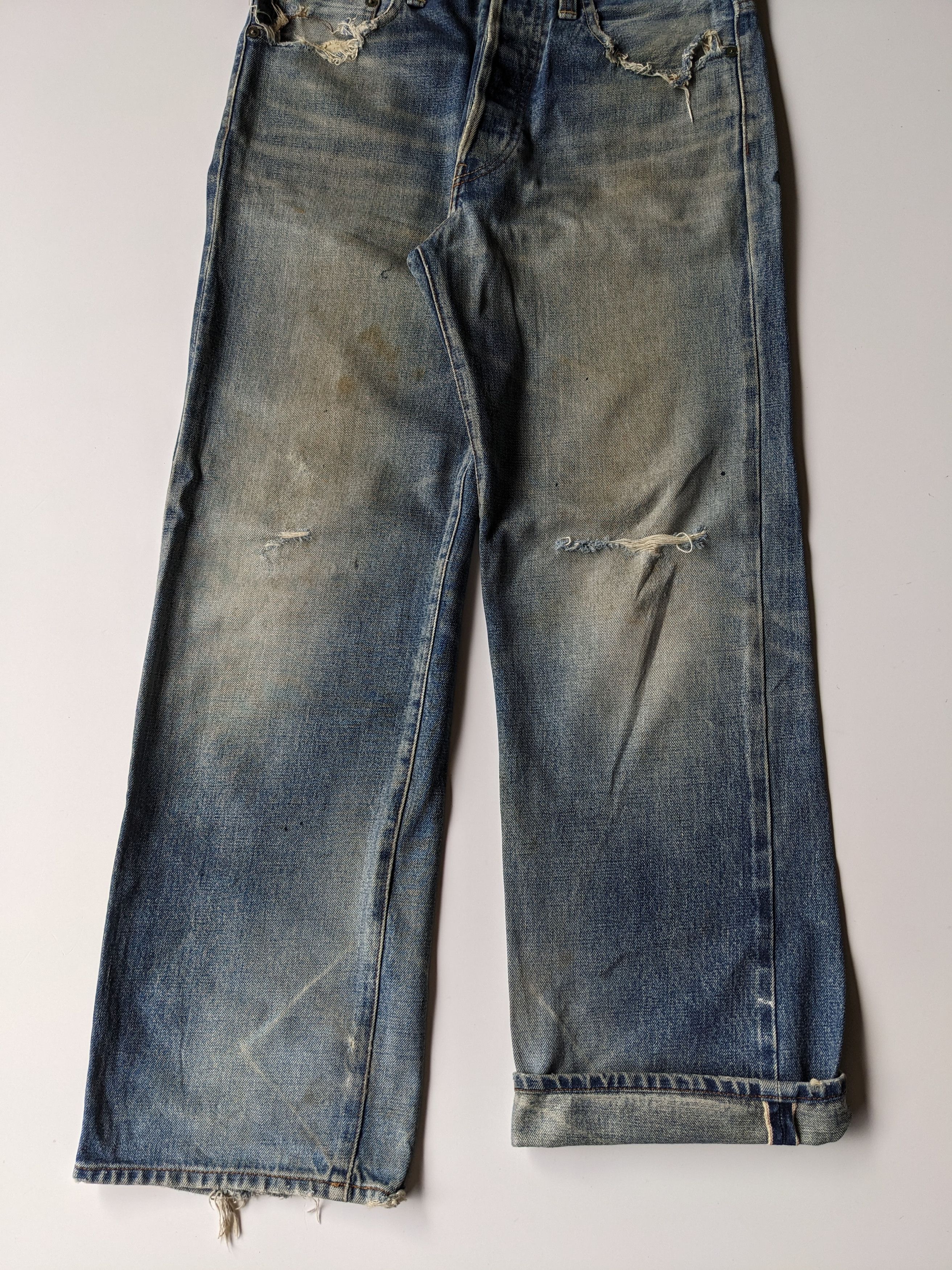 Lafayette 148 Lafayette faded distressed selvedge jeans Size US 34 / EU 50 - 4 Thumbnail