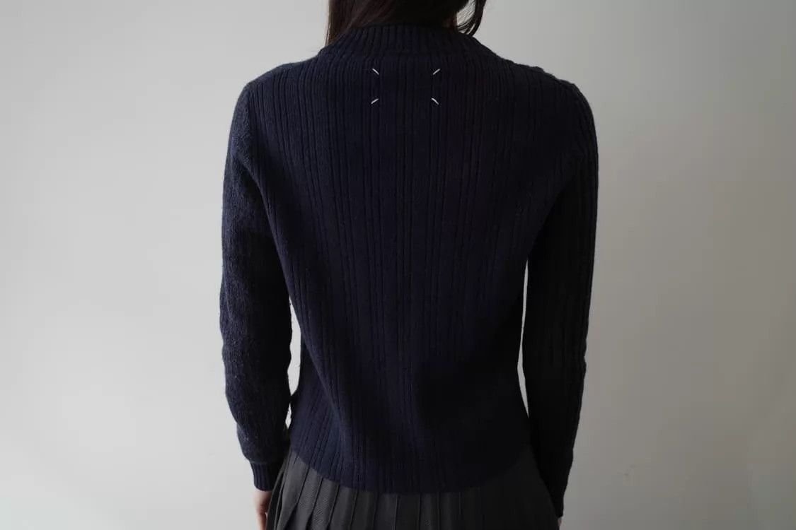Maison Margiela Maison Margiela Prussian Blue Knit Sweater M Size M / US 6-8 / IT 42-44 - 6 Thumbnail
