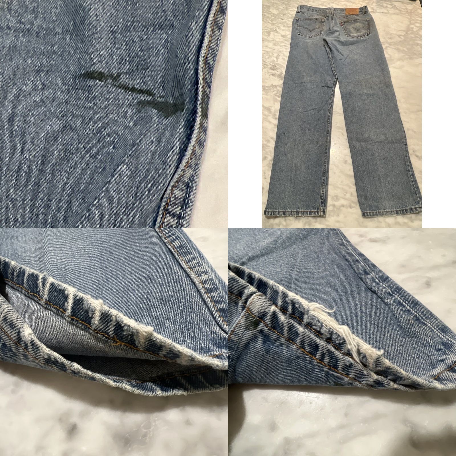 Levi's VINTAGE Levi’s 501 Jeans Men 34x31 Button Fly Blue Fade Thrash USA Jeans Men 34x31 Blue Size US 34 / EU 50 - 9 Thumbnail