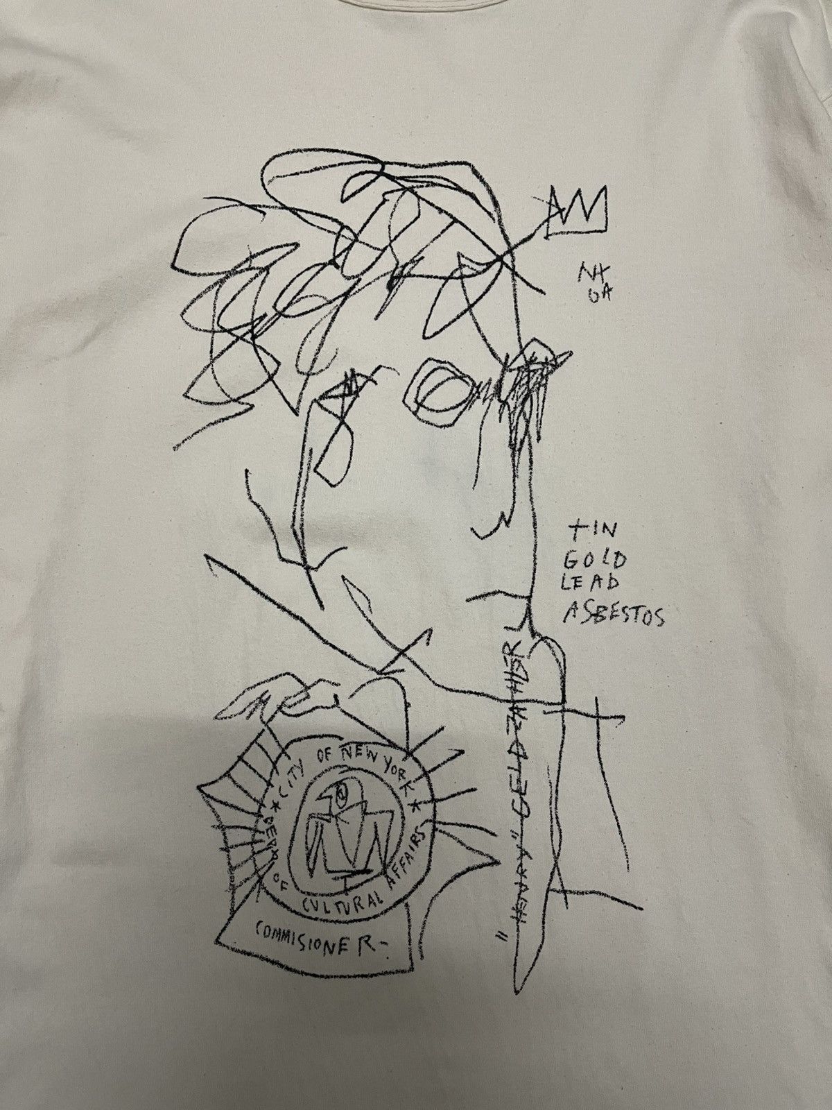 Jean-Michel Basquiat Uniqlo X Jean-Michel Basquiat Sketch Pop Art Longsleeve Tee Size US L / EU 52-54 / 3 - 4 Thumbnail