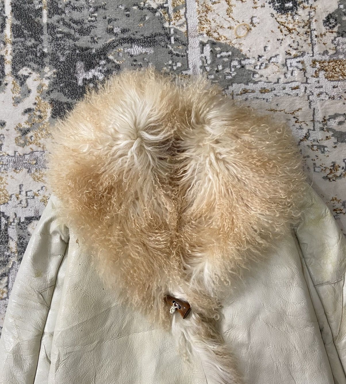 Leather VINTAGE JINES TIBETAN LAMB SHEARLING JACKET Size XS / US 0-2 / IT 36-38 - 6 Thumbnail