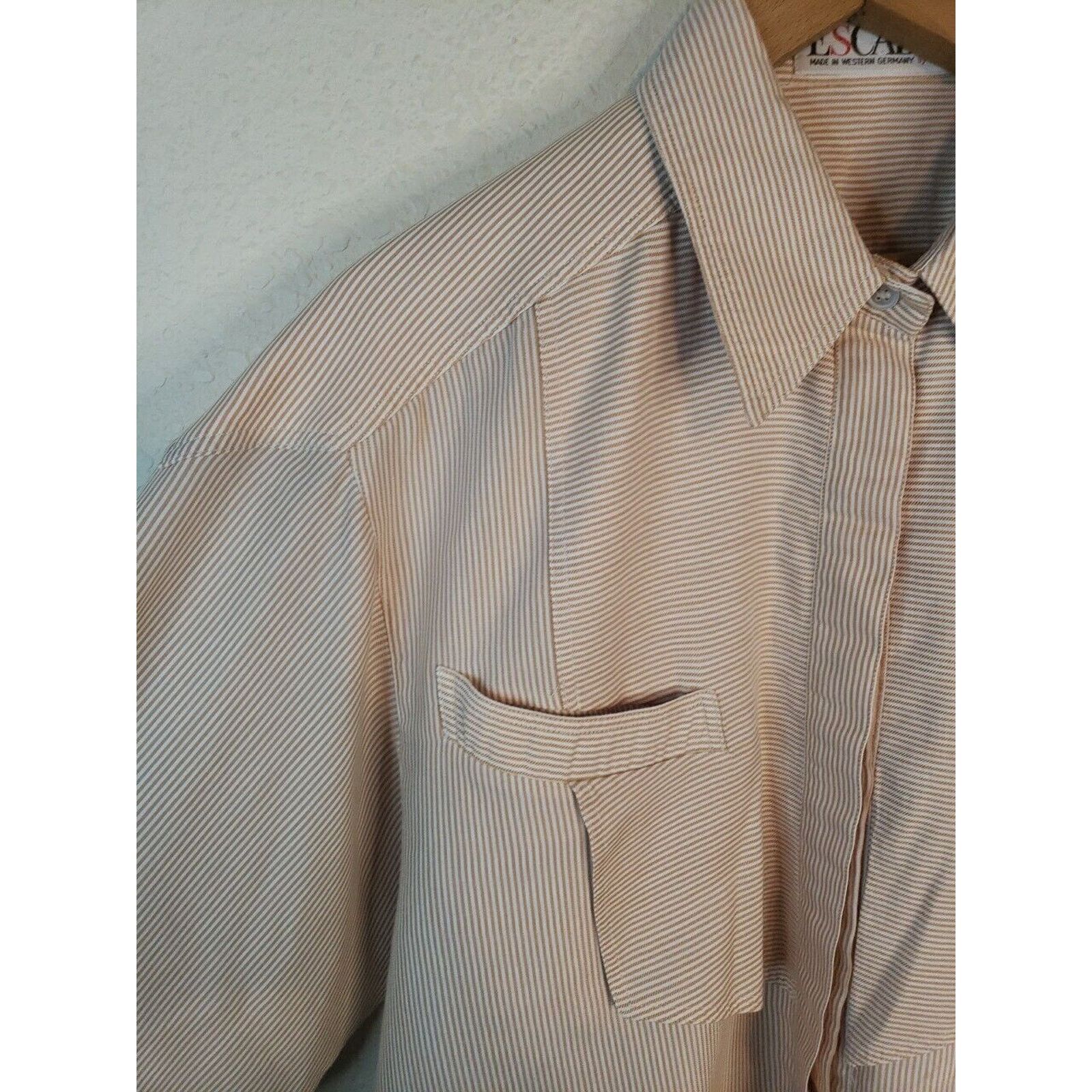 Other 70s 1960s ESCADA Button Up Dress Shirt SIZE 40 WEST GERMANY Size S / US 4 / IT 40 - 7 Thumbnail