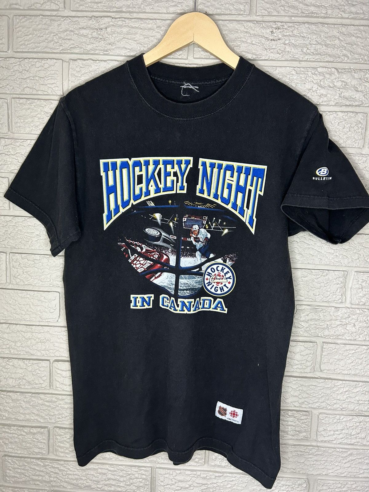 NHL × Vintage Vintage NHL Hockey Night In Canada Graphic T Shirt Size US M / EU 48-50 / 2 - 1 Thumbnail