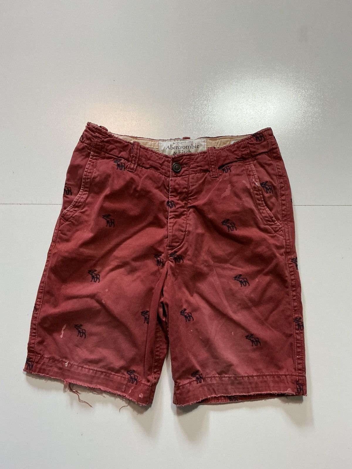 Abercrombie & Fitch Abercrombie & Fitch New York Vintage Y2K Moose Cargo Shorts Size US 30 / EU 46 - 1 Thumbnail