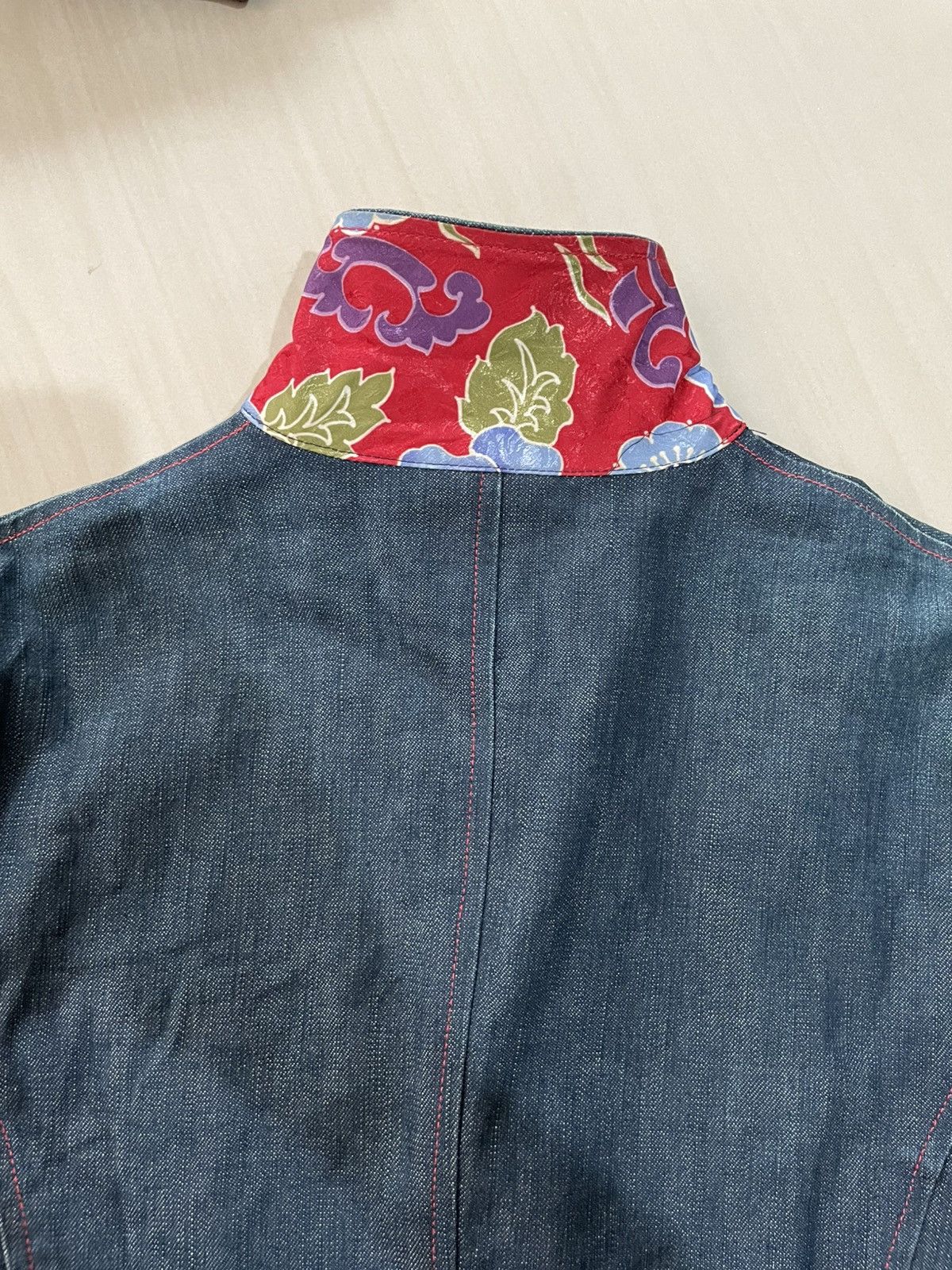 Issey Miyake 90s Issey Miyake Denim Blazer Jacket Size S / US 4 / IT 40 - 6 Thumbnail