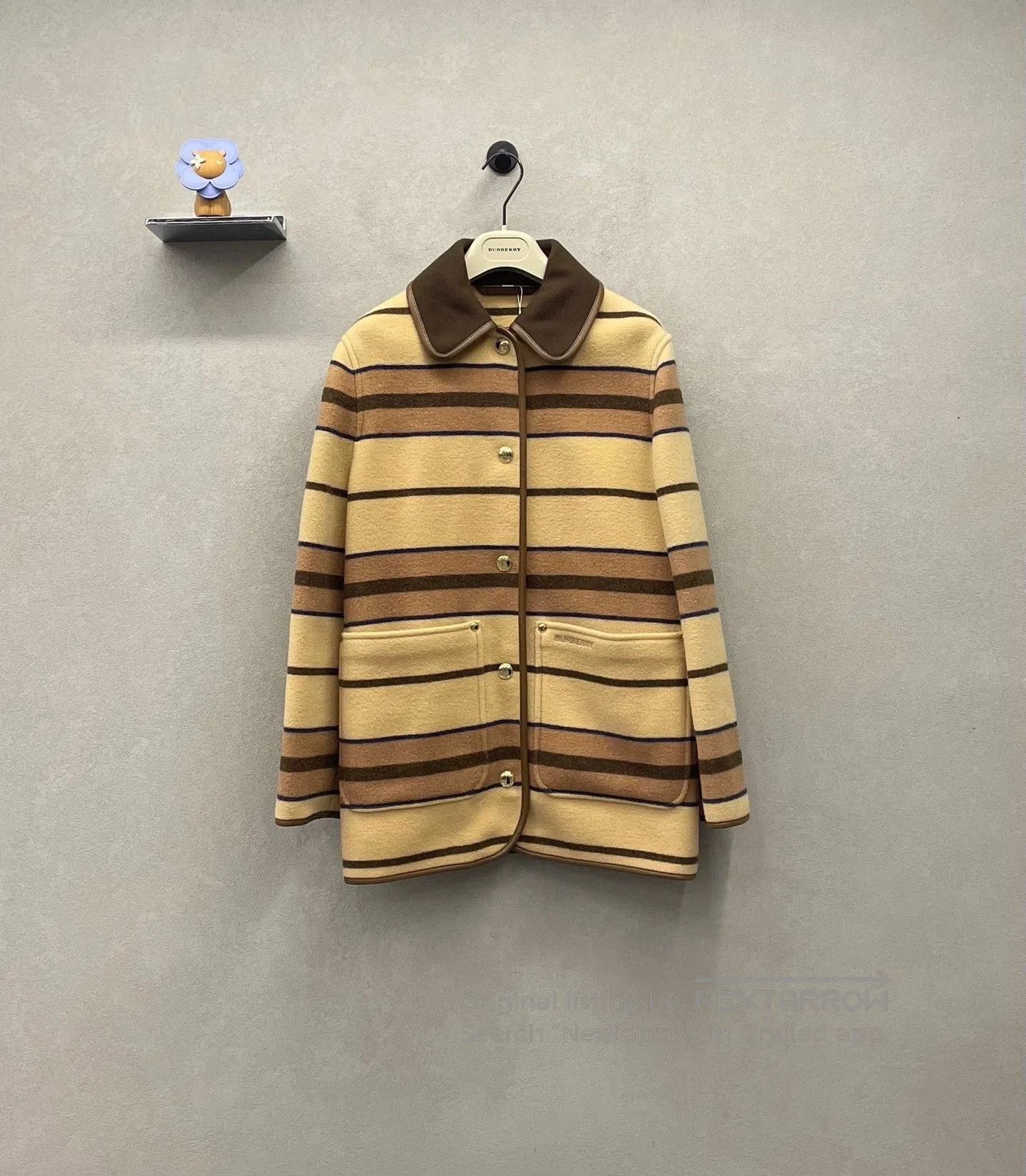 Burberry Burberry Classic Stripe Wool Coat. Size US M / EU 48-50 / 2 - 1 Thumbnail