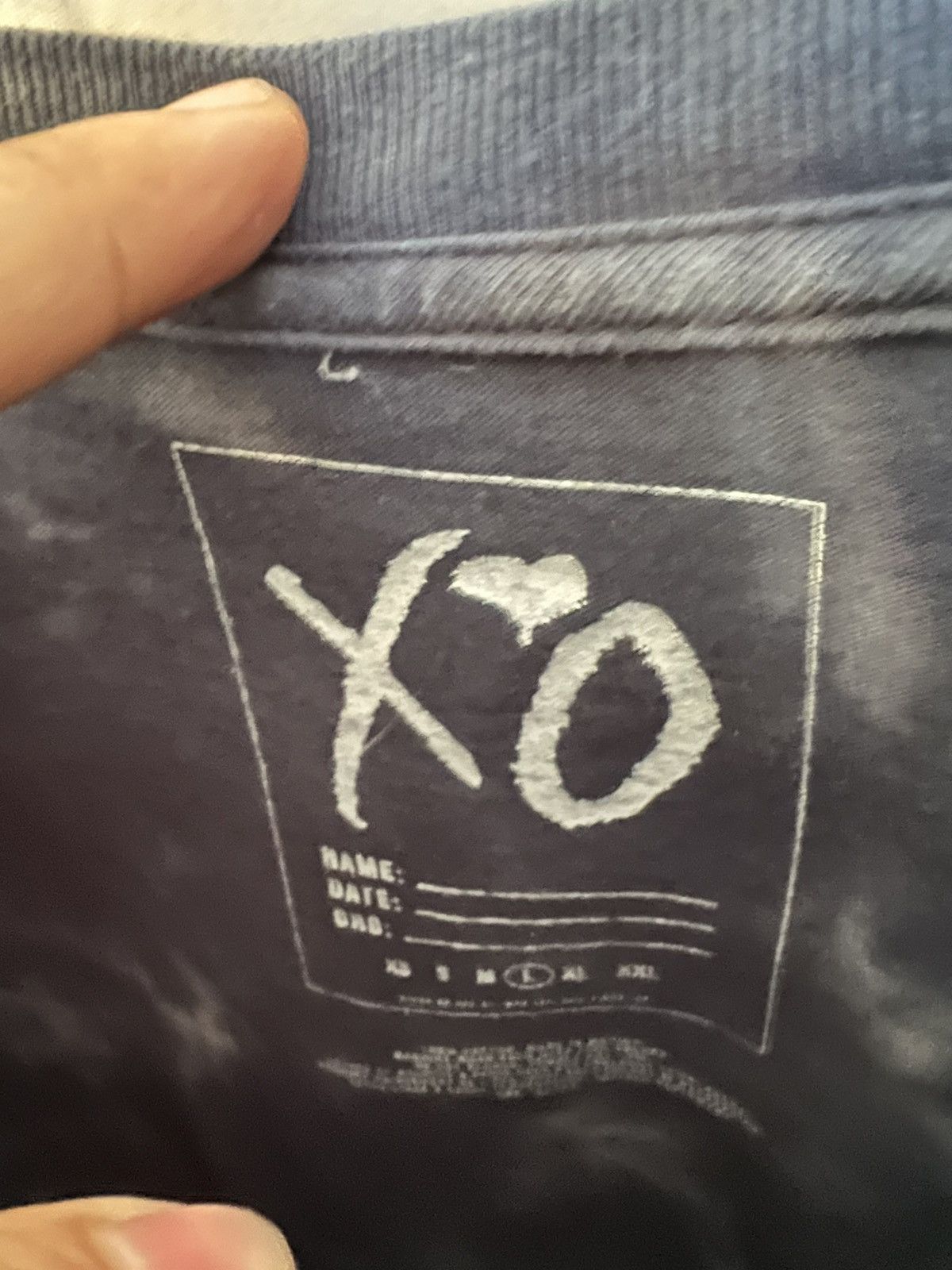 The Weeknd The Weeknd x TikTok Black Static Dye T-Shirt Size US L / EU 52-54 / 3 - 5 Thumbnail