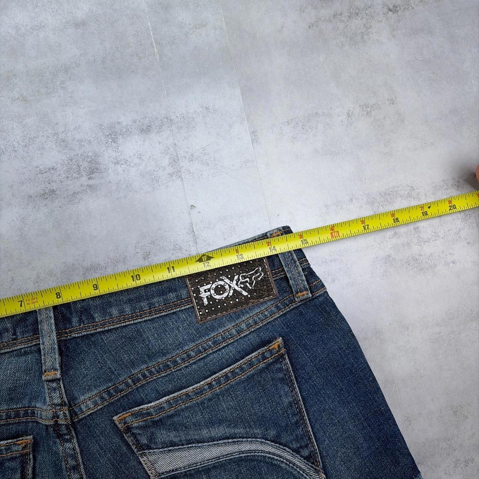 Fox Racing Y2K Fox Racing Grunge Mini Denim Shorts Size 29" - 6 Thumbnail
