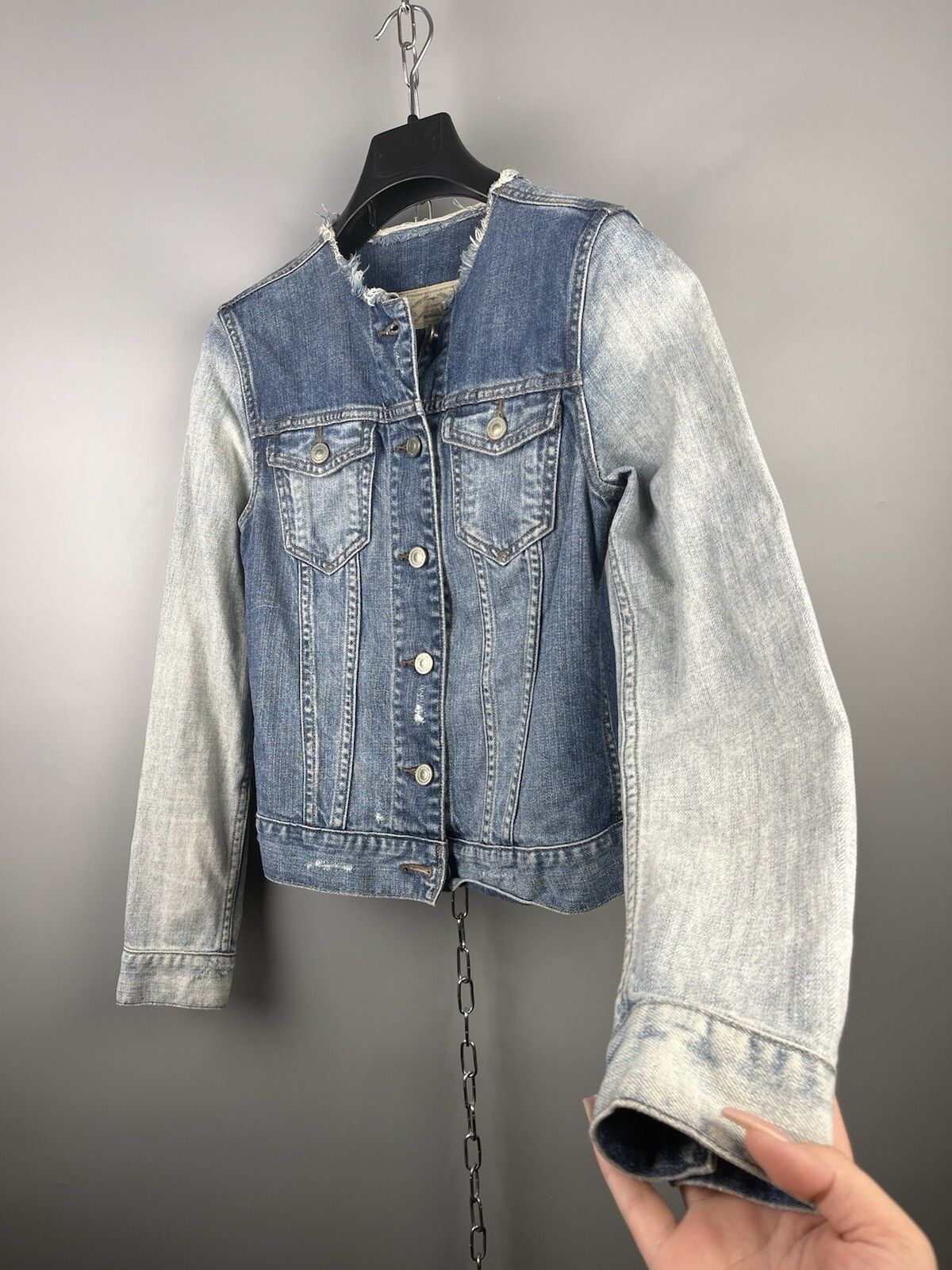Allsaints Allsaints Womens Aya Denim Casual Jacket Size S / US 4 / IT 40 - 9 Thumbnail