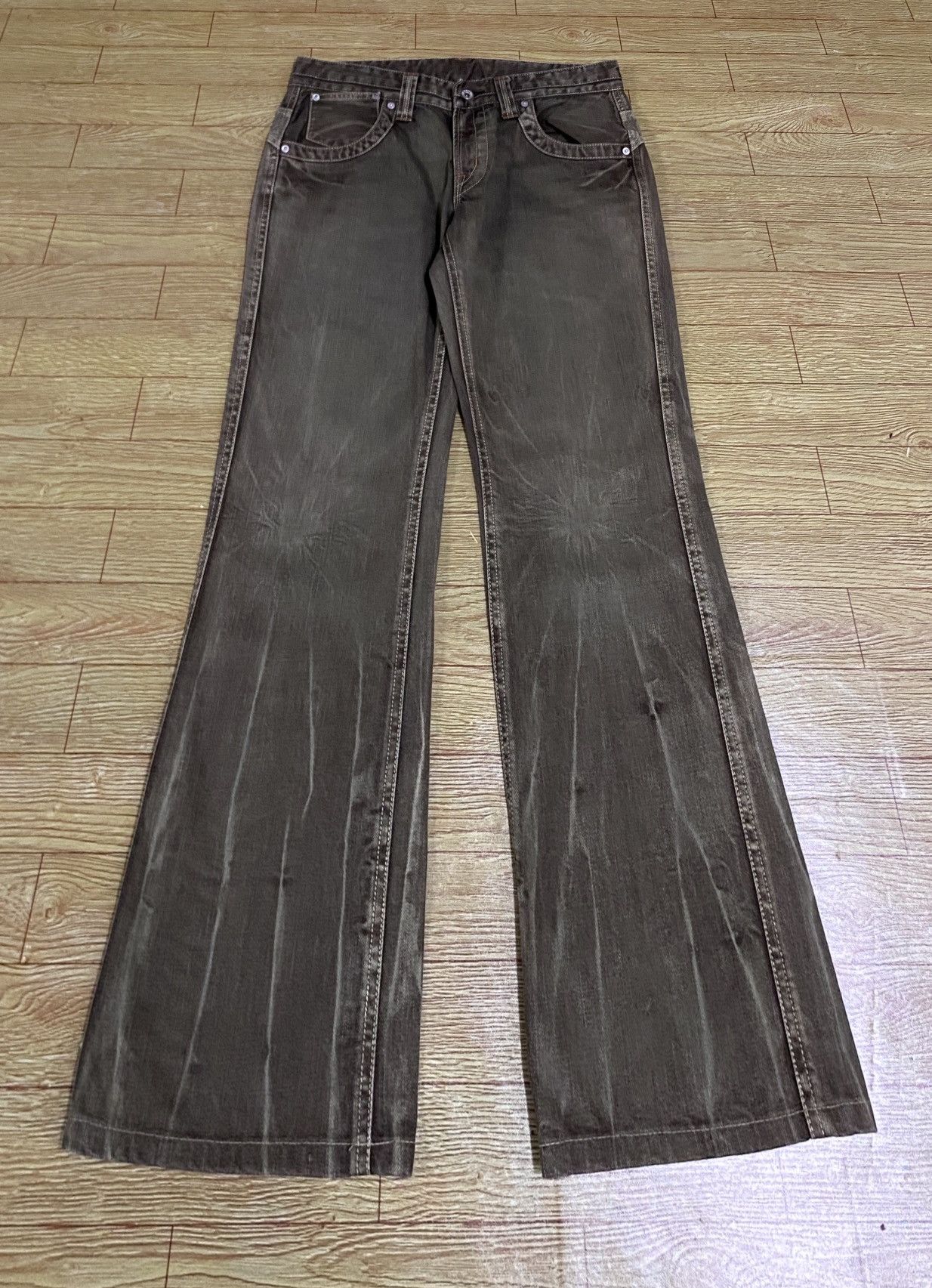 semanticdesign Very Rare Vintage Brand Semantic Design Flared Jeans 1990s Size US 32 / EU 48 - 1 Thumbnail