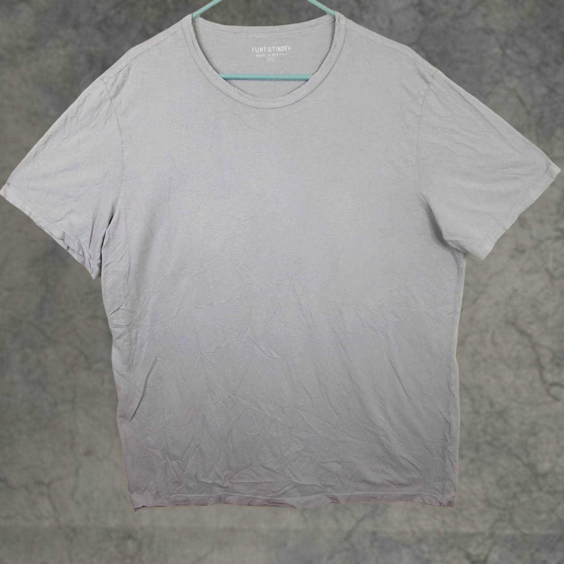 Flint And Tinder Flint and Tinder Mens Gray Supima Cotton Tee Shirt XXL Short Sleeve America Size US XXL / EU 58 / 5 - 1 Thumbnail