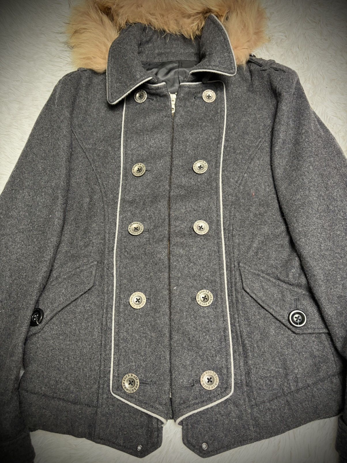 Japanese Brand Rare Napolean PPFM fur hoodie jacket Size US L / EU 52-54 / 3 - 2 Thumbnail