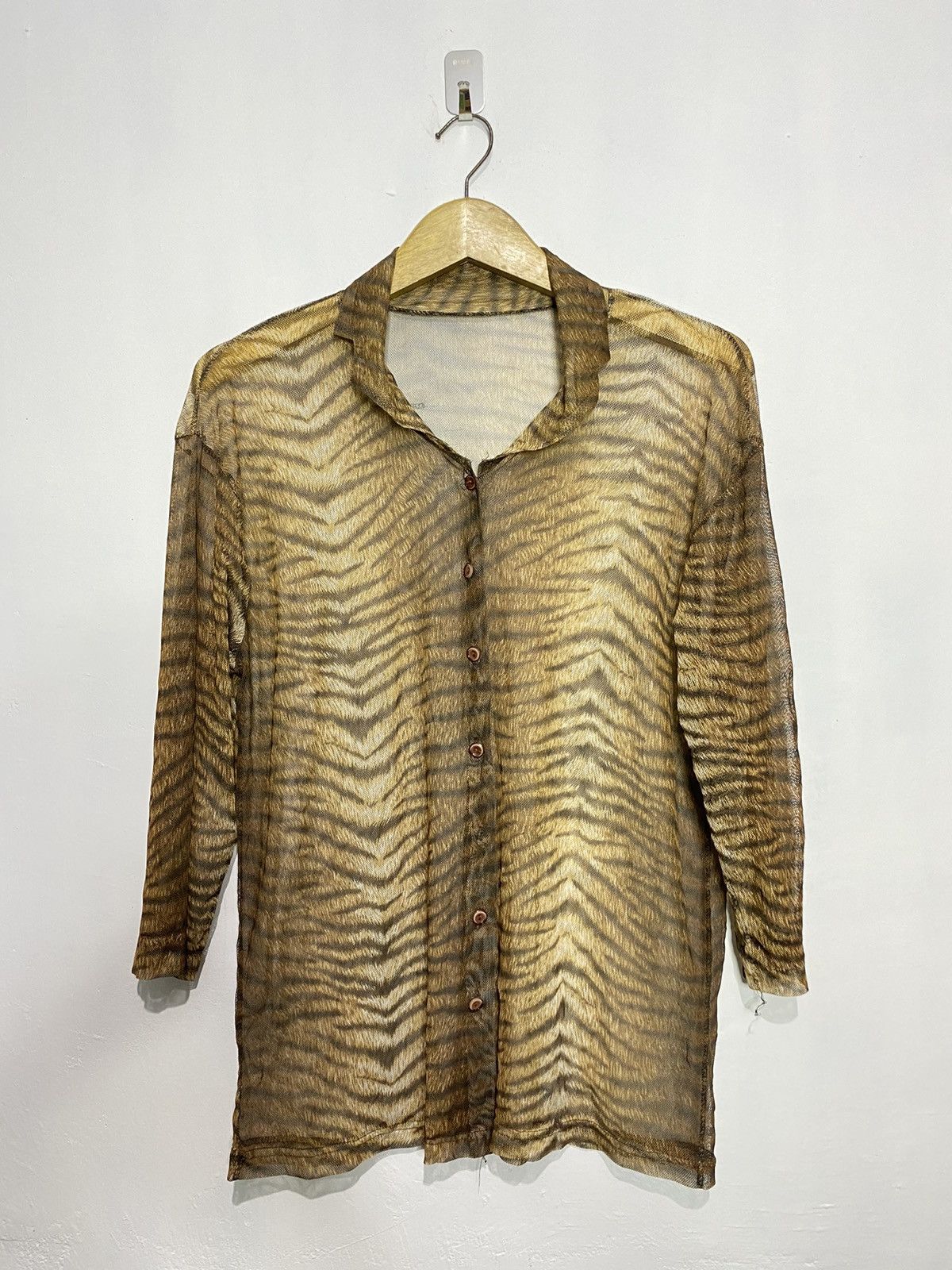 Hysteric Glamour × Japanese Brand Tiger mesh button shirt jpg style Size US M / EU 48-50 / 2 - 1 Thumbnail