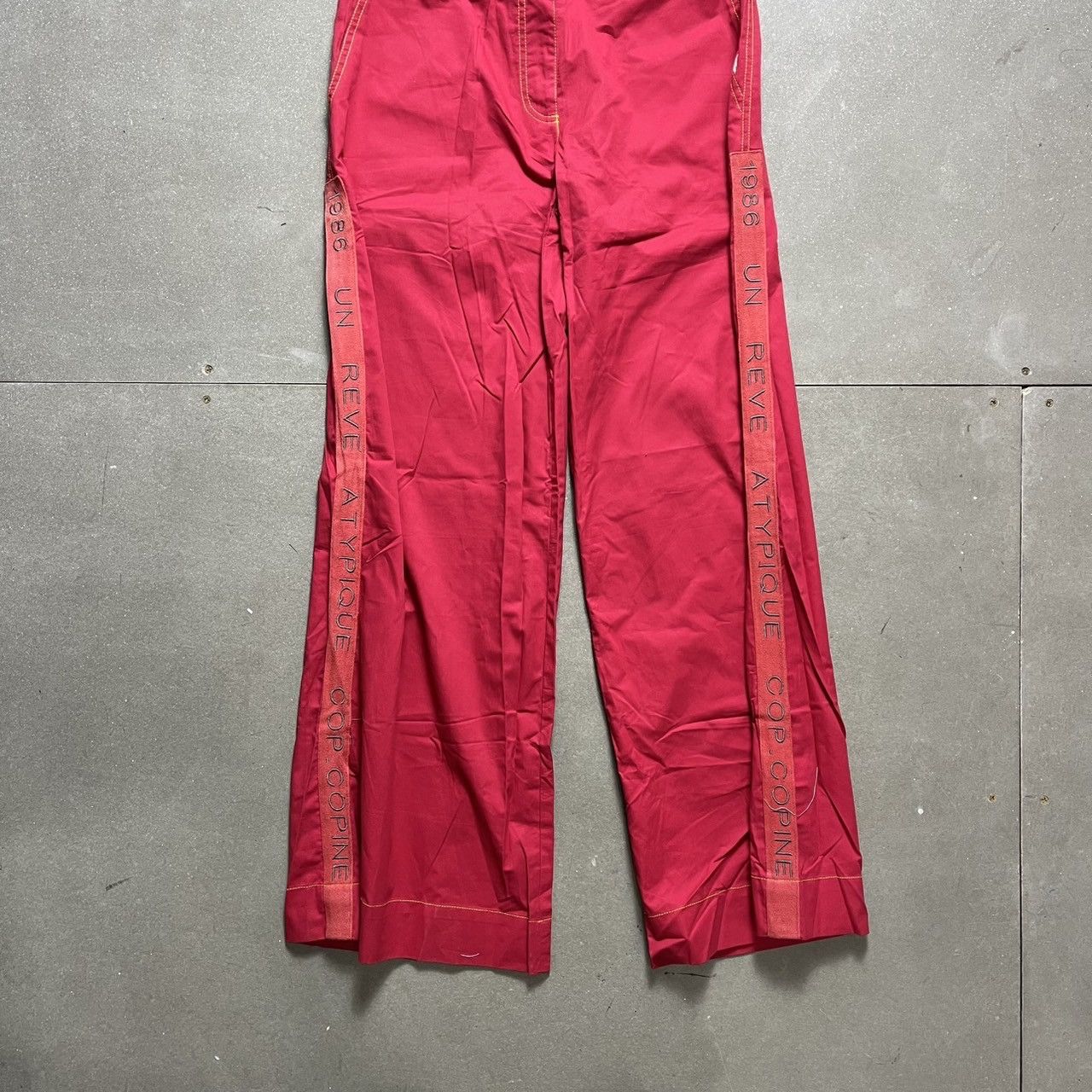 Cop Copine Cop Copine Red & Yellow Stitch Pant Size 31" - 5 Thumbnail