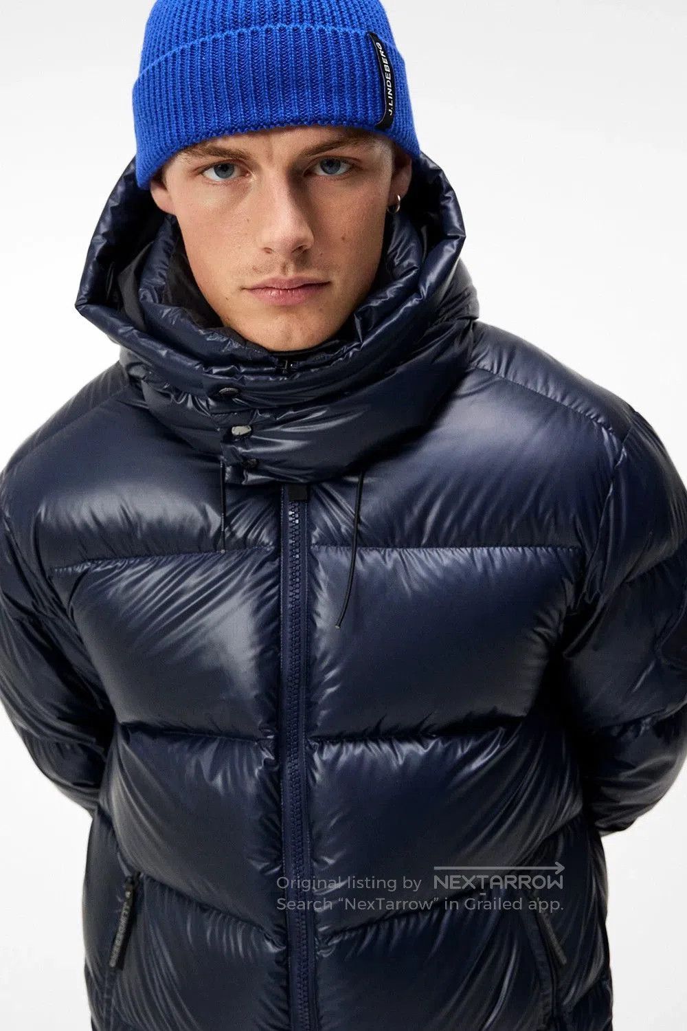 J.Lindeberg j.lindeberg creek down jacket navy blue. Size US L / EU 52-54 / 3 - 1 Thumbnail